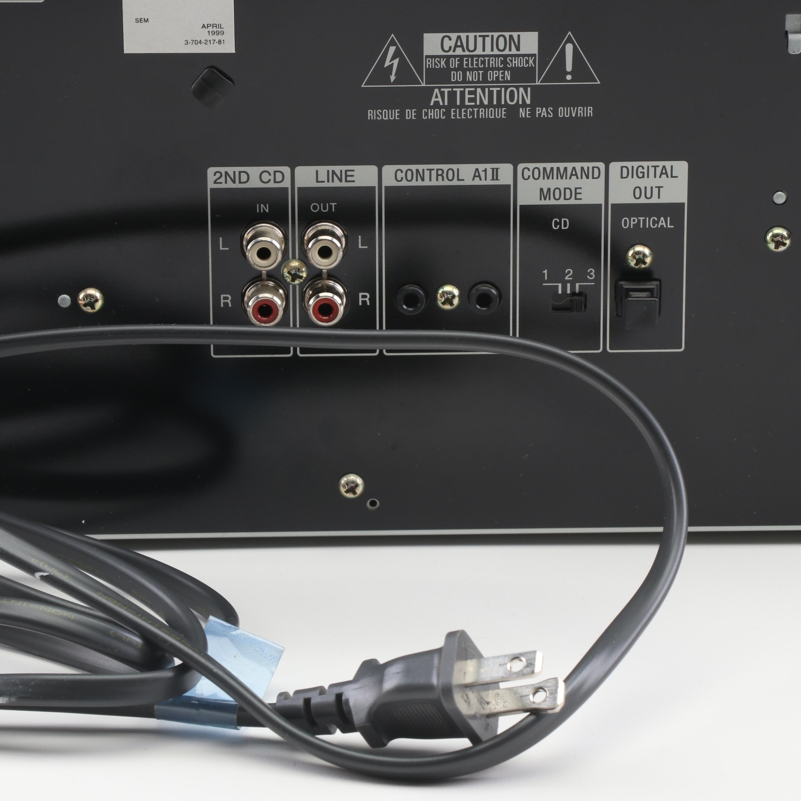 Sony Compact Disc Player CDP-CX300