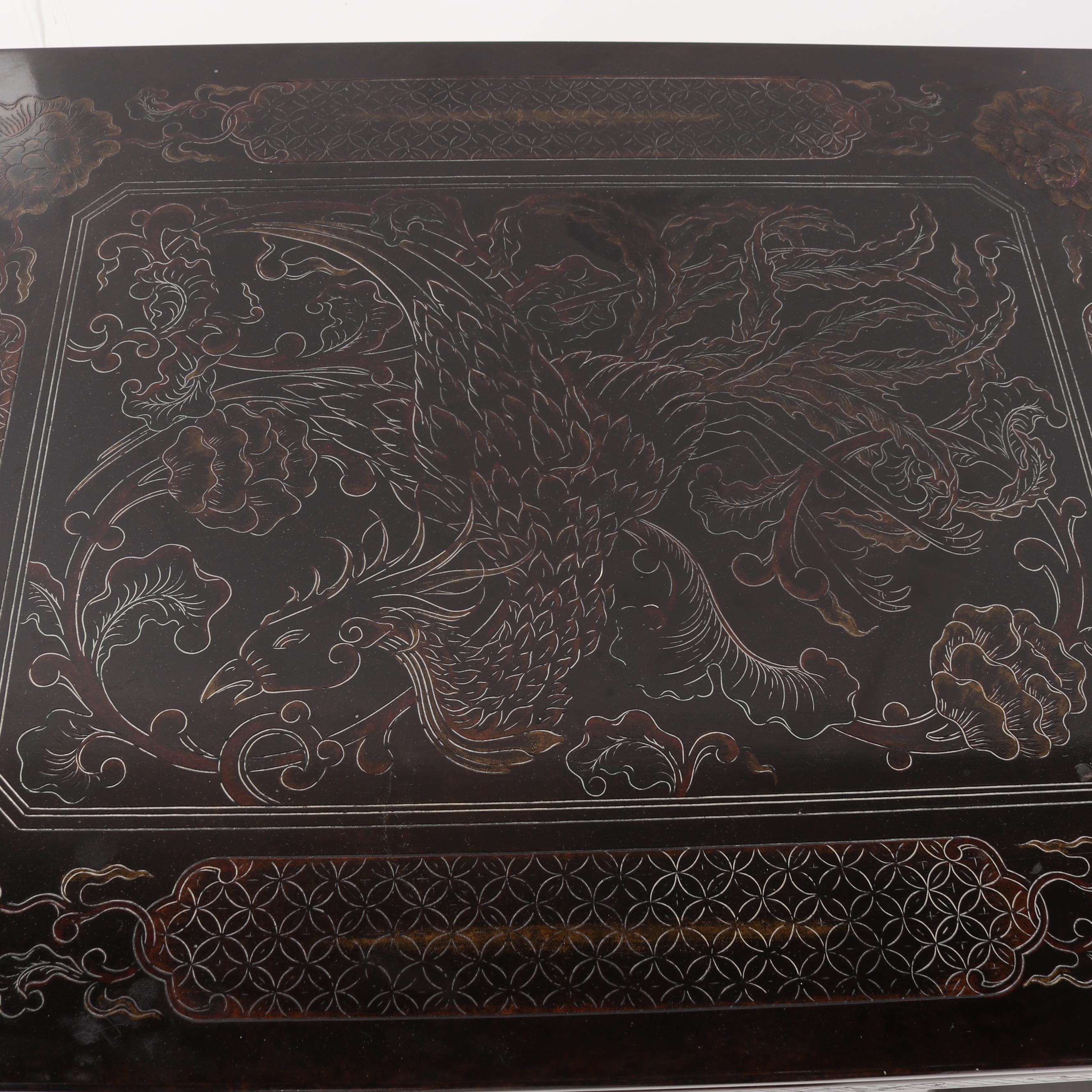 Chinese Carved Hardwood Side Table, Mid/Late 20th Century