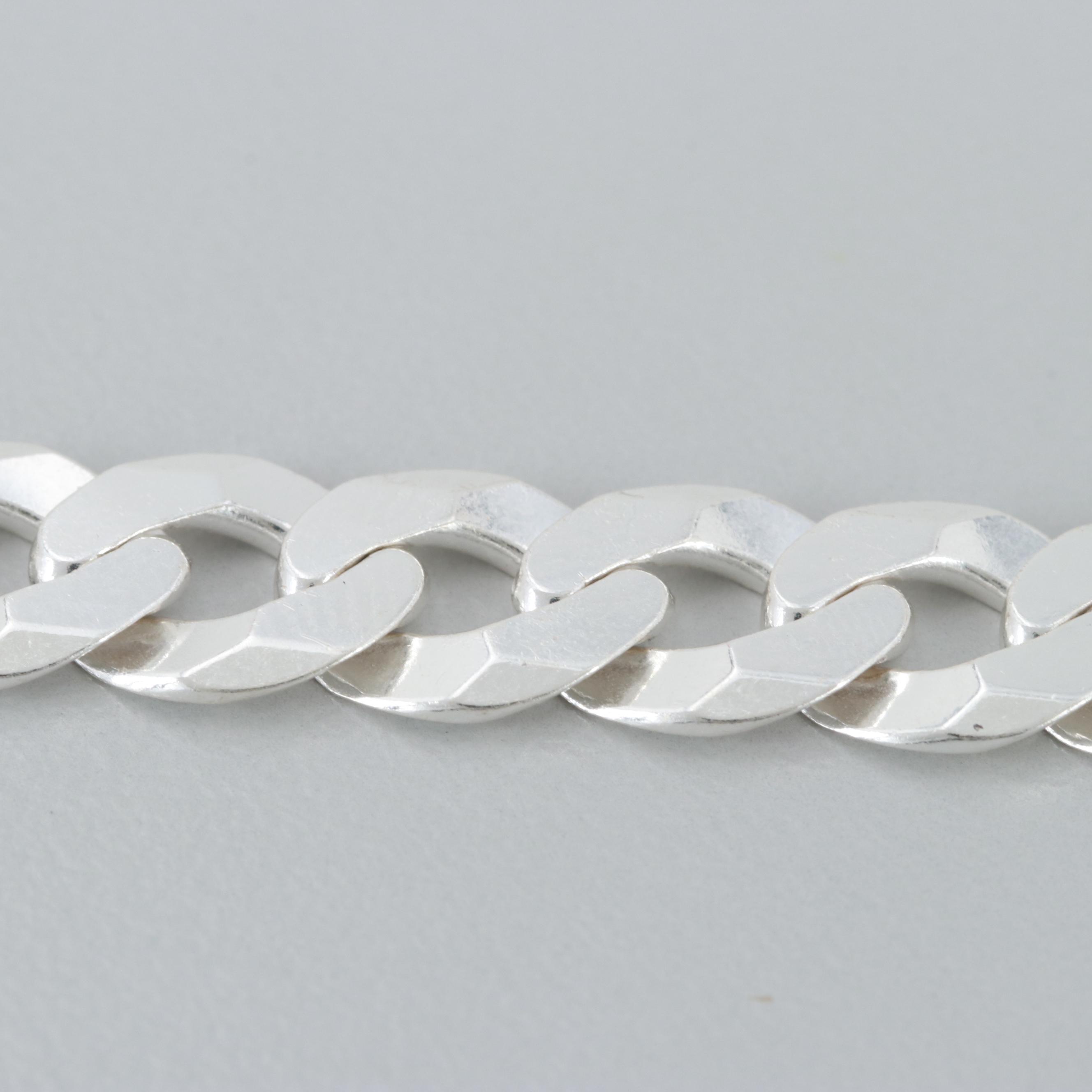 Sterling Silver Curb Link Necklace