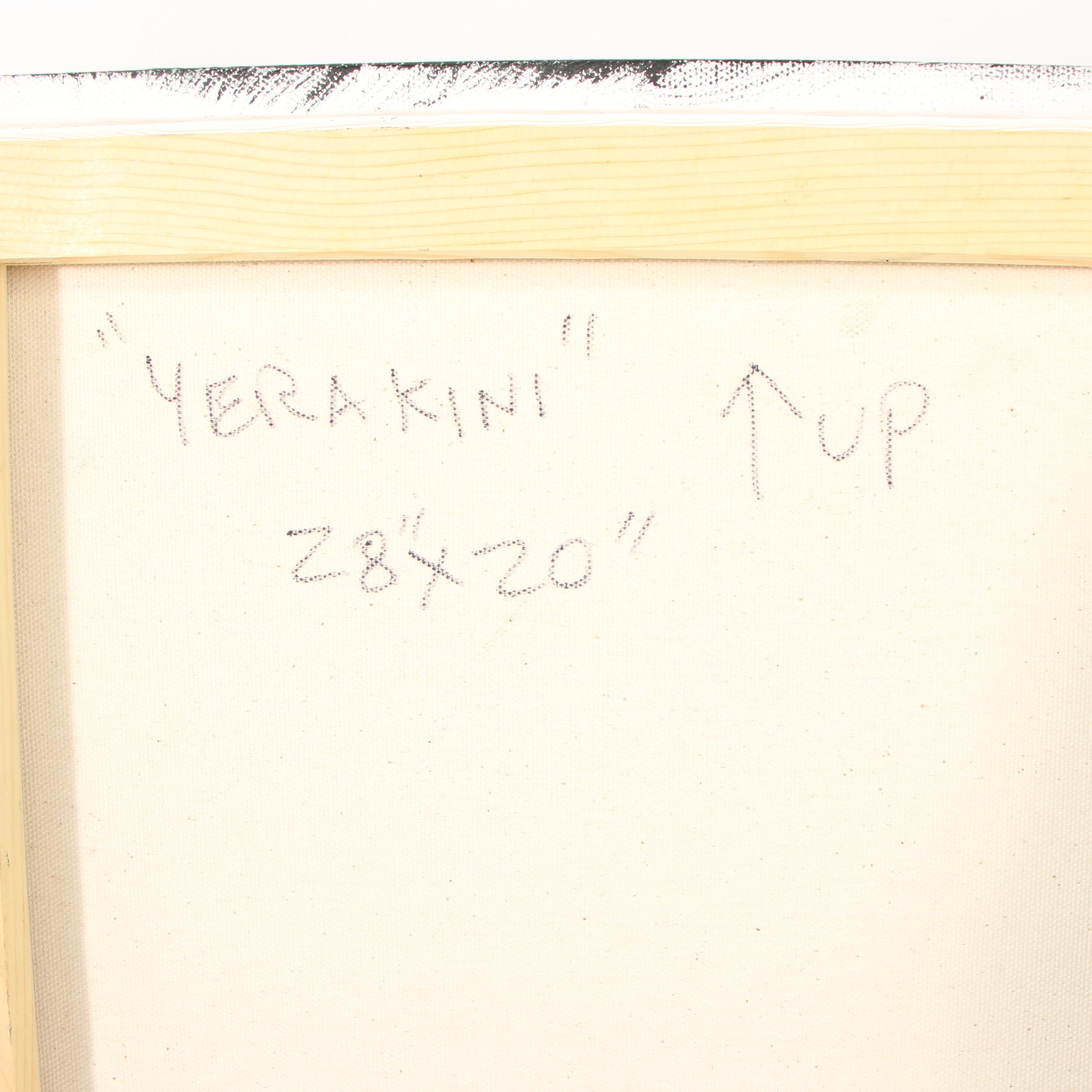 Randy Groden Mixed Media Painting "Yerakini"