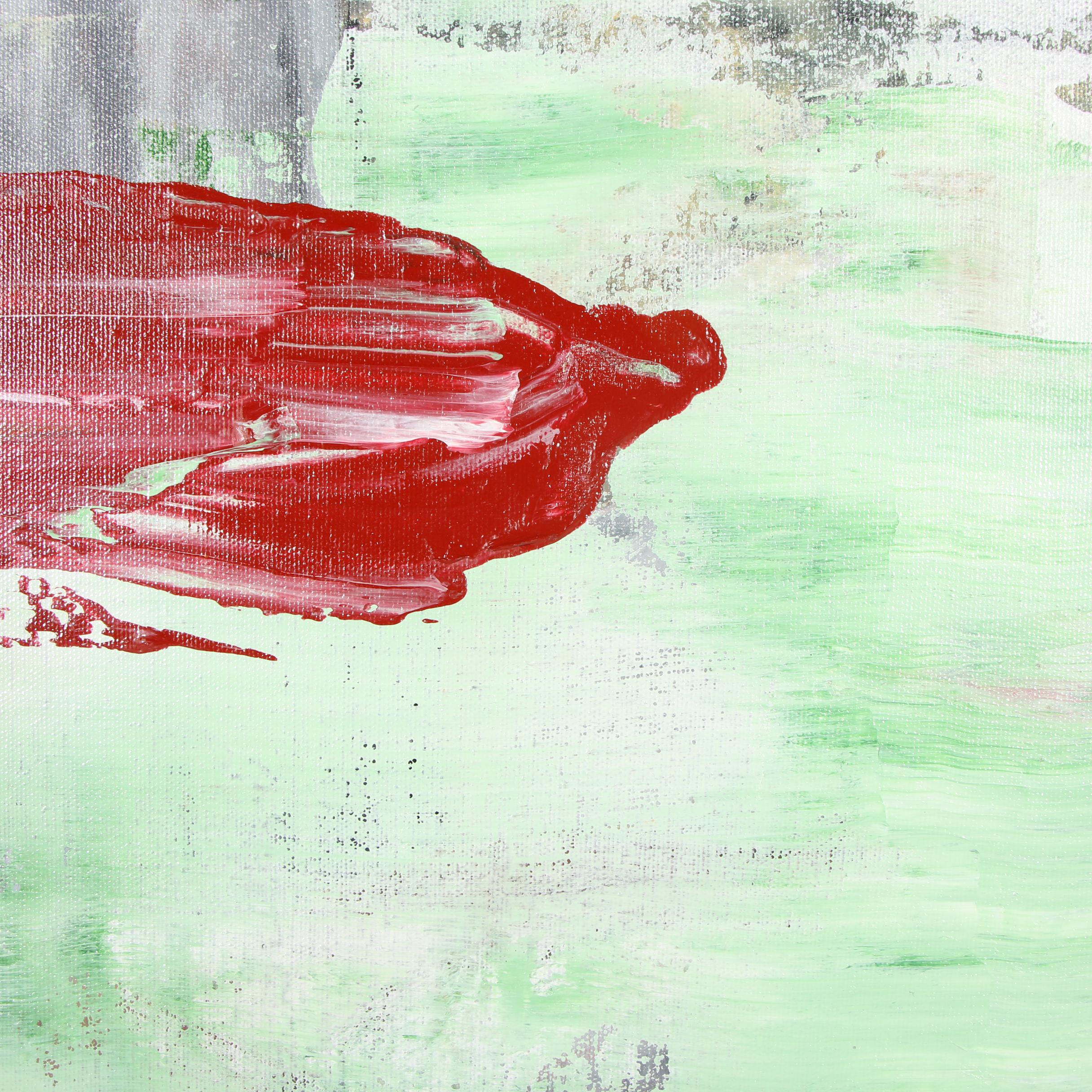 Randy Groden Mixed Media Painting "Looking Back"