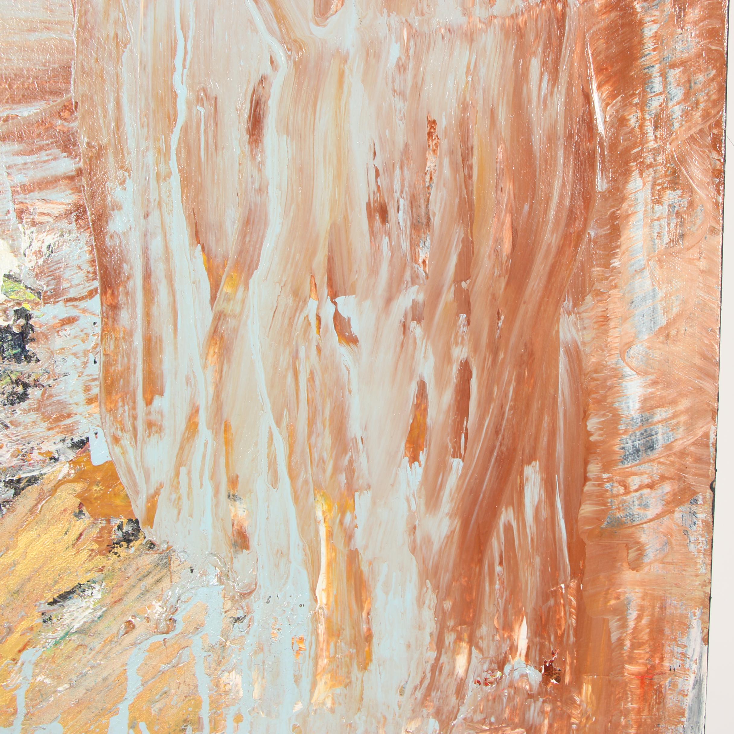 Randy Groden Abstract Mixed Media Painting "Megara"