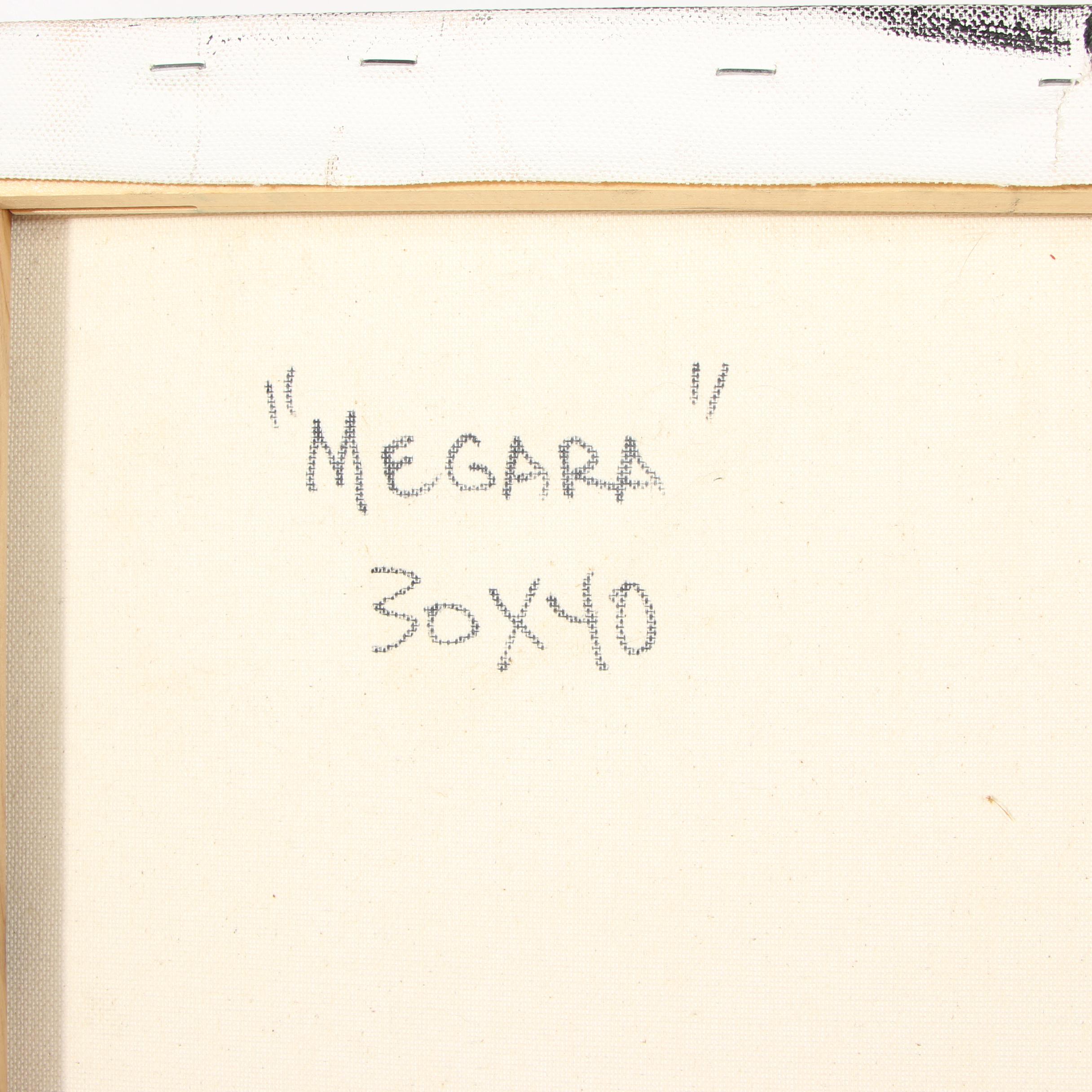 Randy Groden Abstract Mixed Media Painting "Megara"