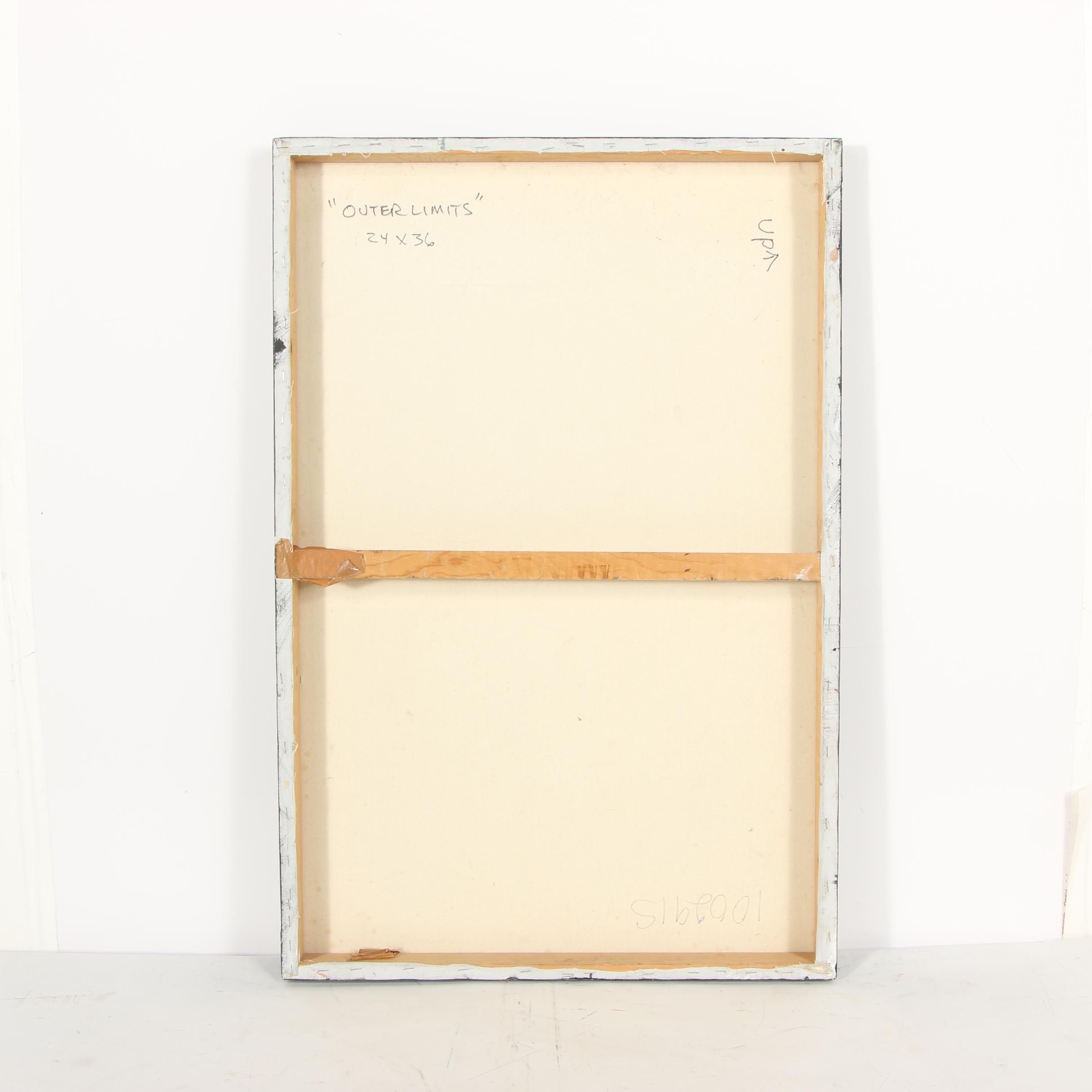 Randy Groden Abstract Mixed Media Painting "Outer Limits"