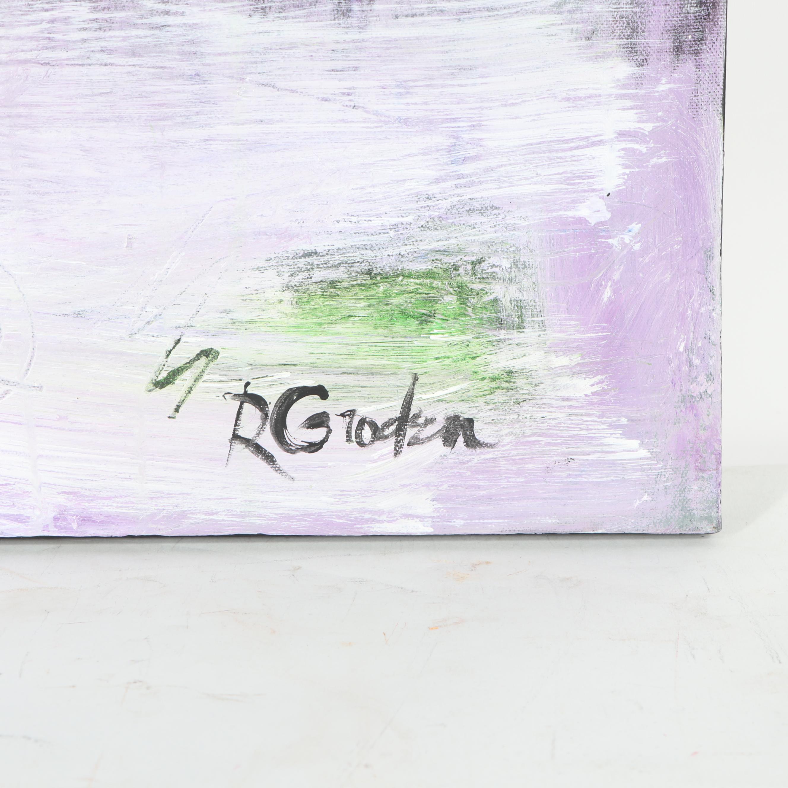 Randy Groden Abstract Mixed Media Painting "Crete"