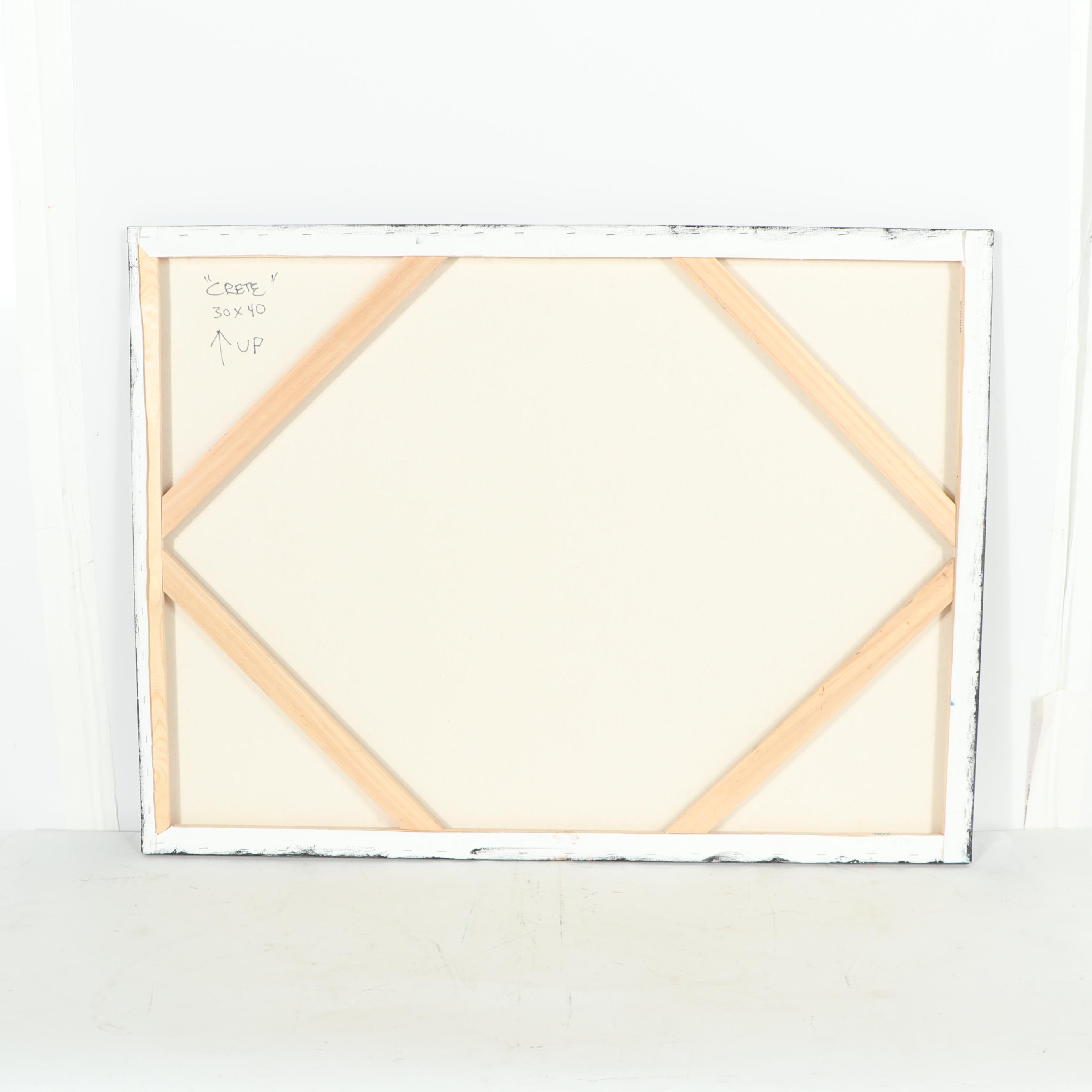 Randy Groden Abstract Mixed Media Painting "Crete"