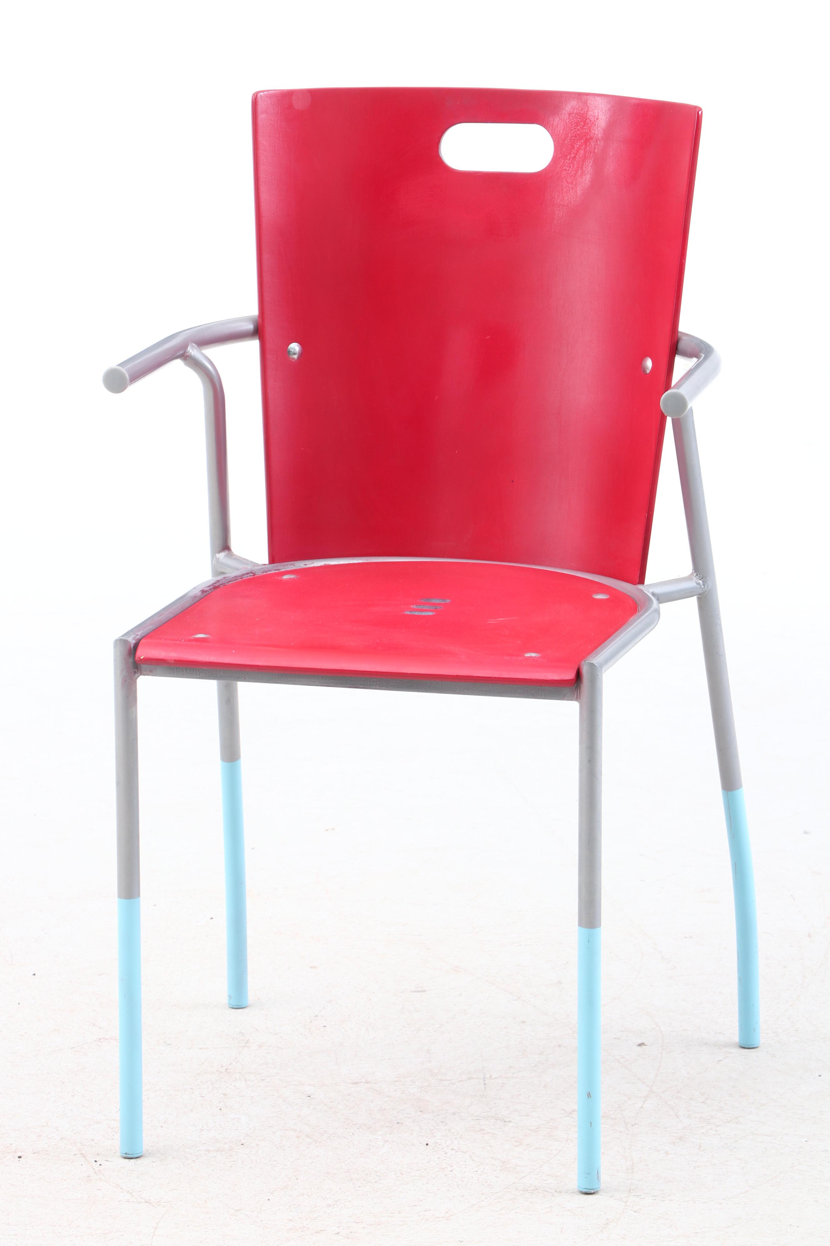 Modern Chair and Keith Haring Inspired IKEA Side Table