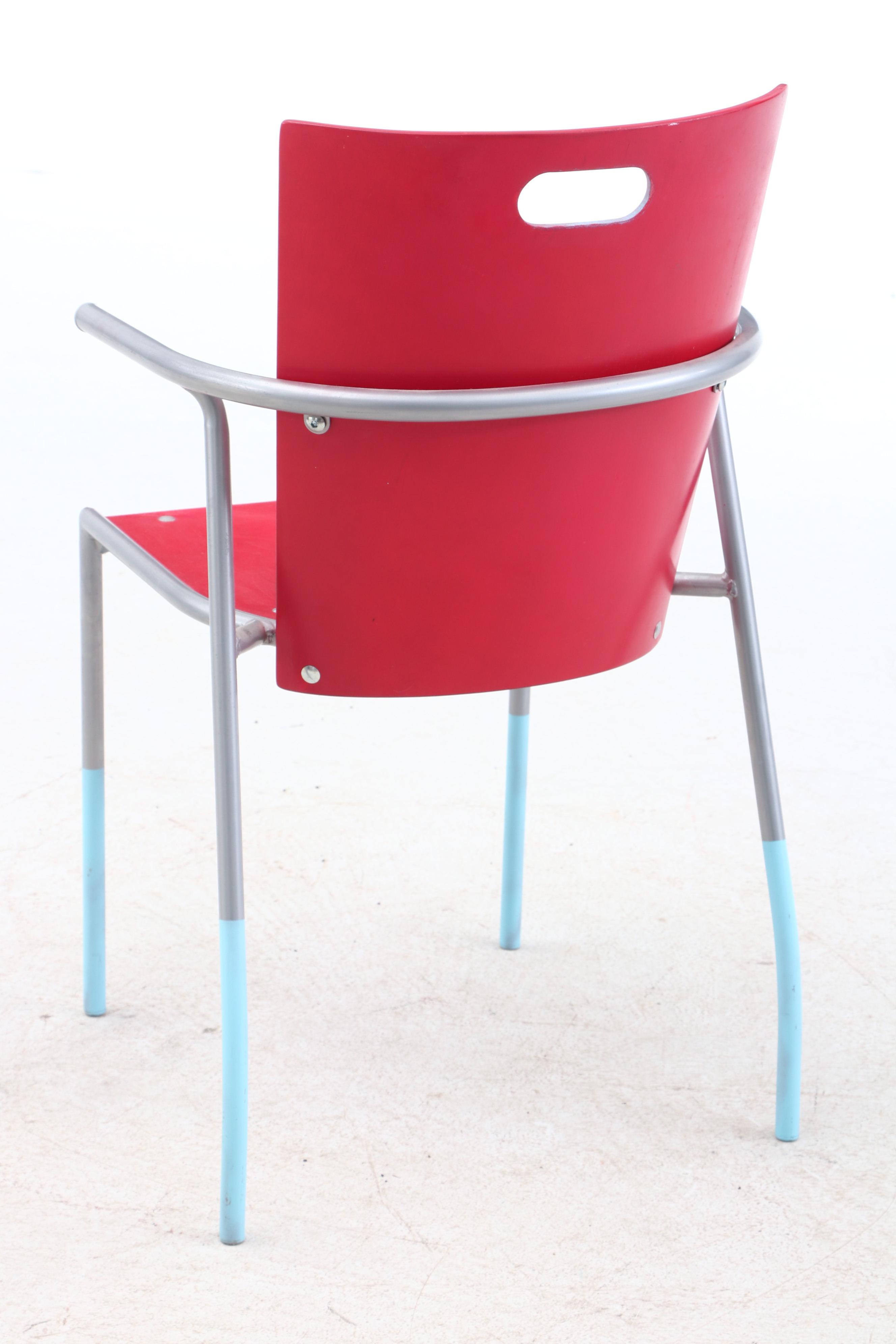 Modern Chair and Keith Haring Inspired IKEA Side Table