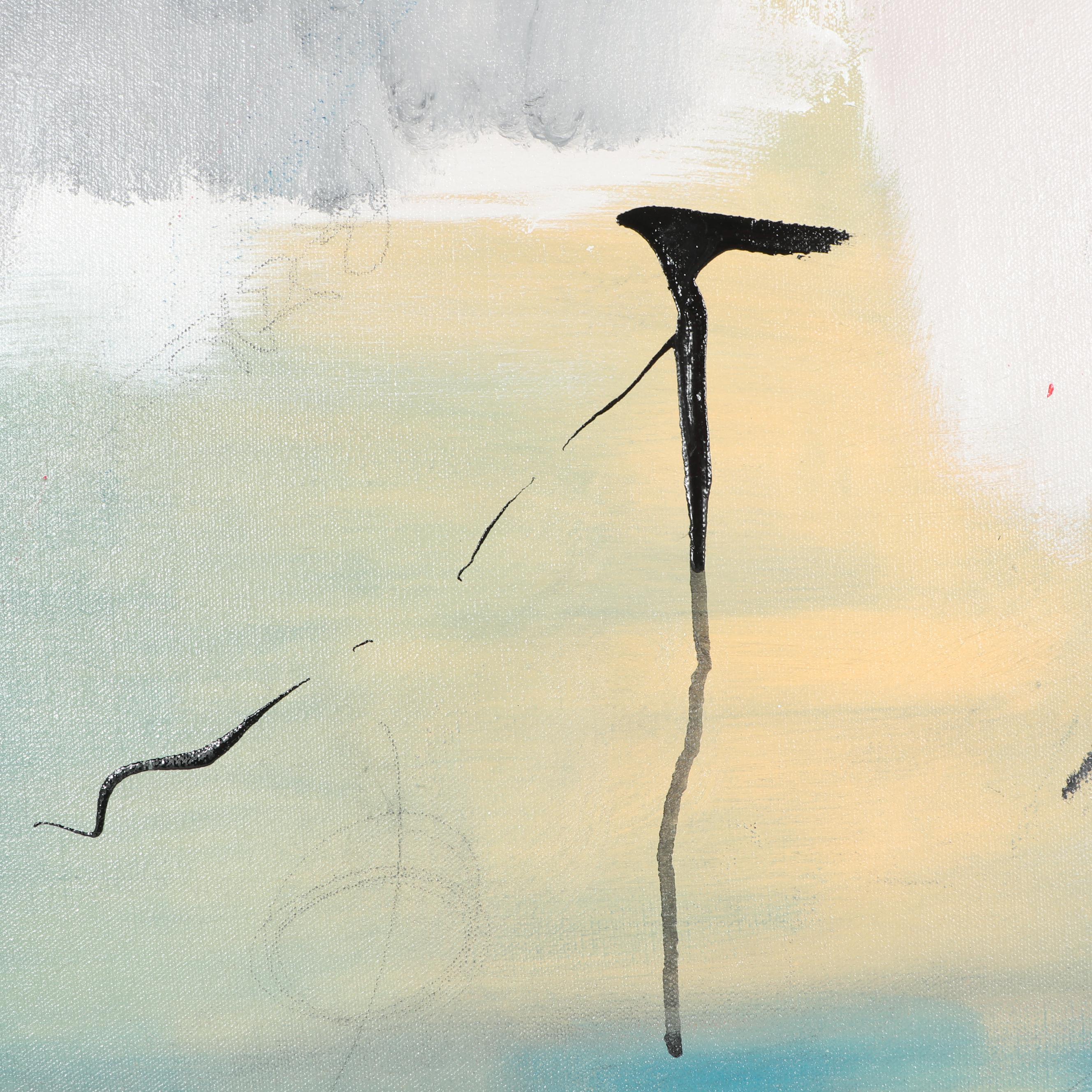 Randy Groden Abstract Mixed Media Painting "Kapelli"