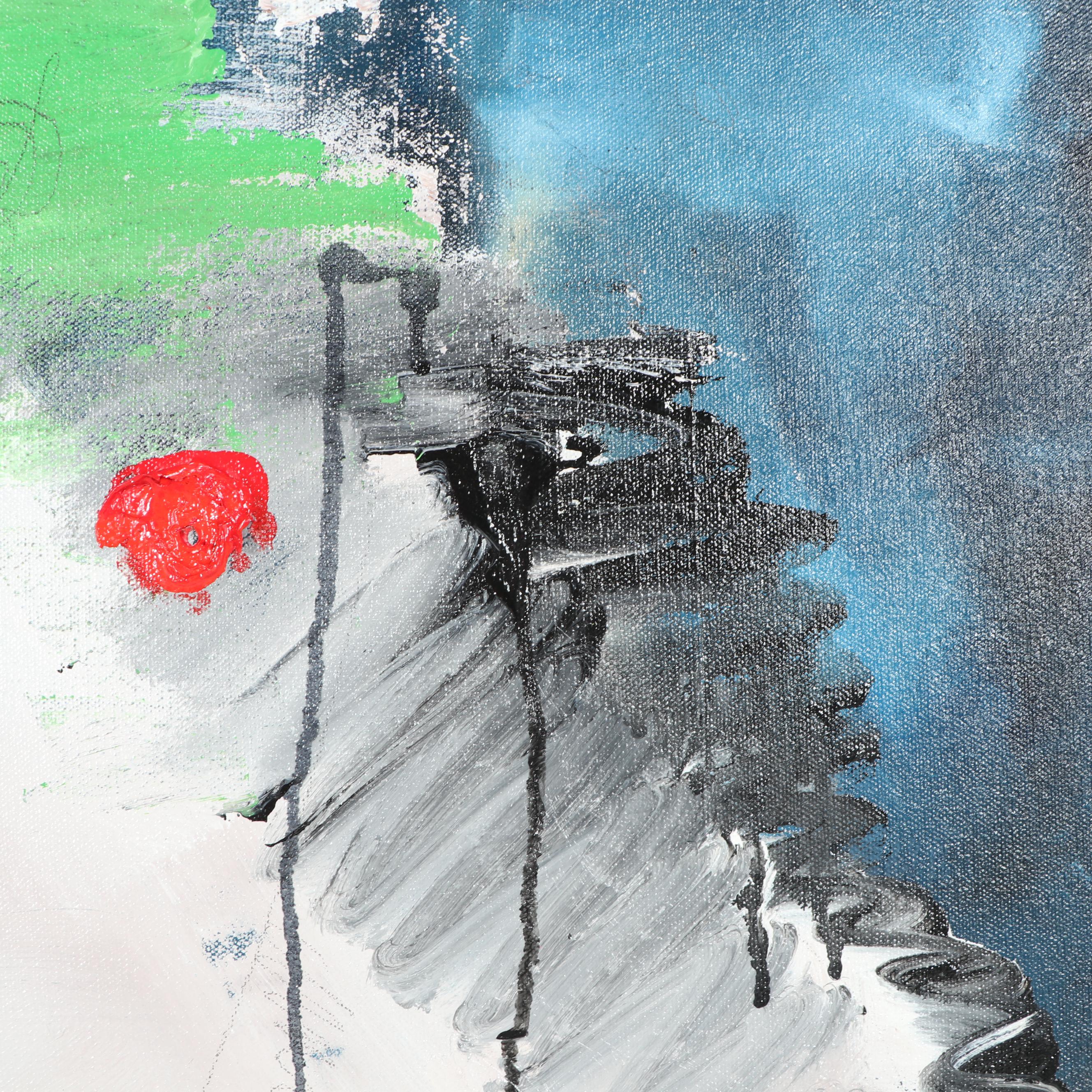 Randy Groden Abstract Mixed Media Painting "Kapelli"