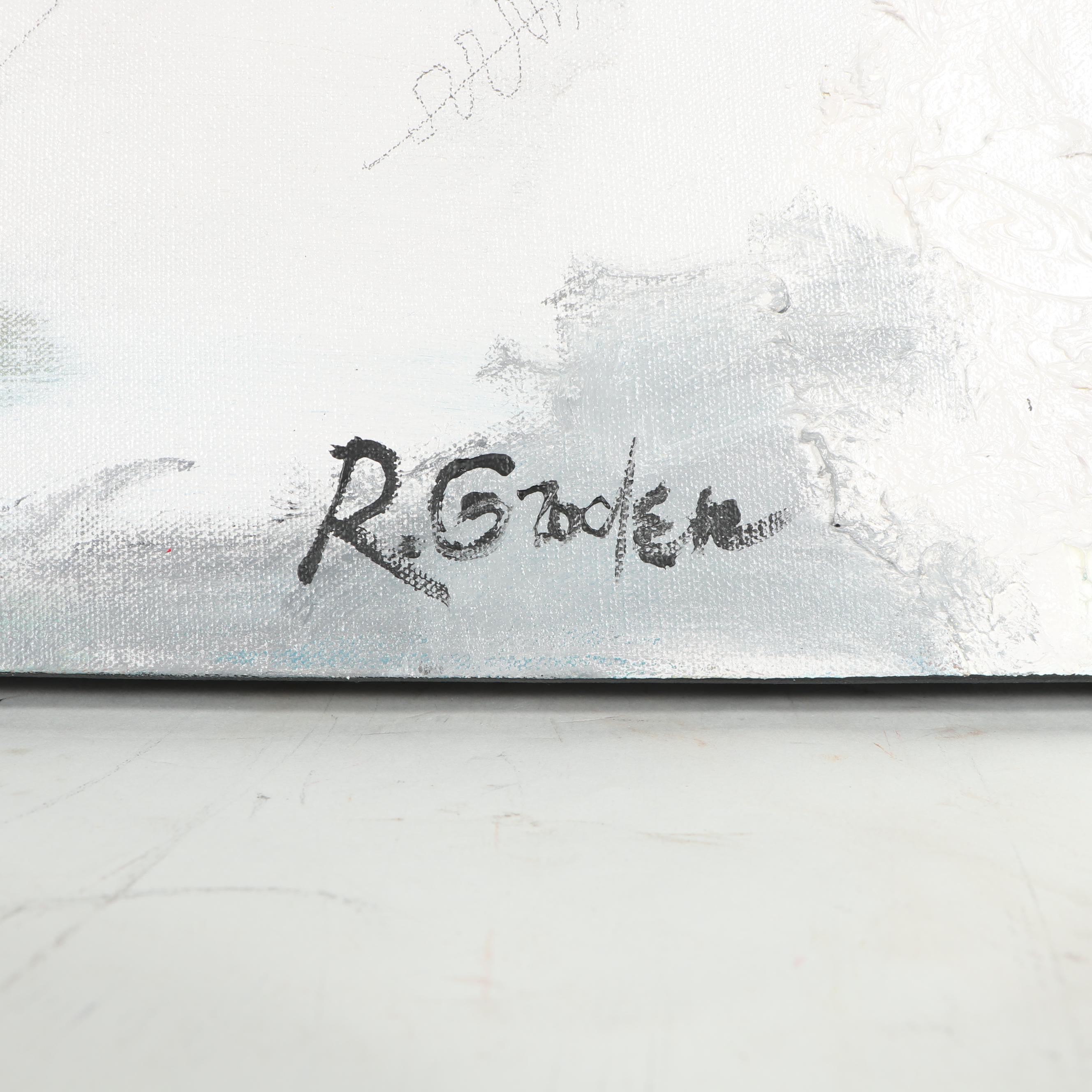 Randy Groden Abstract Mixed Media Painting "Kapelli"