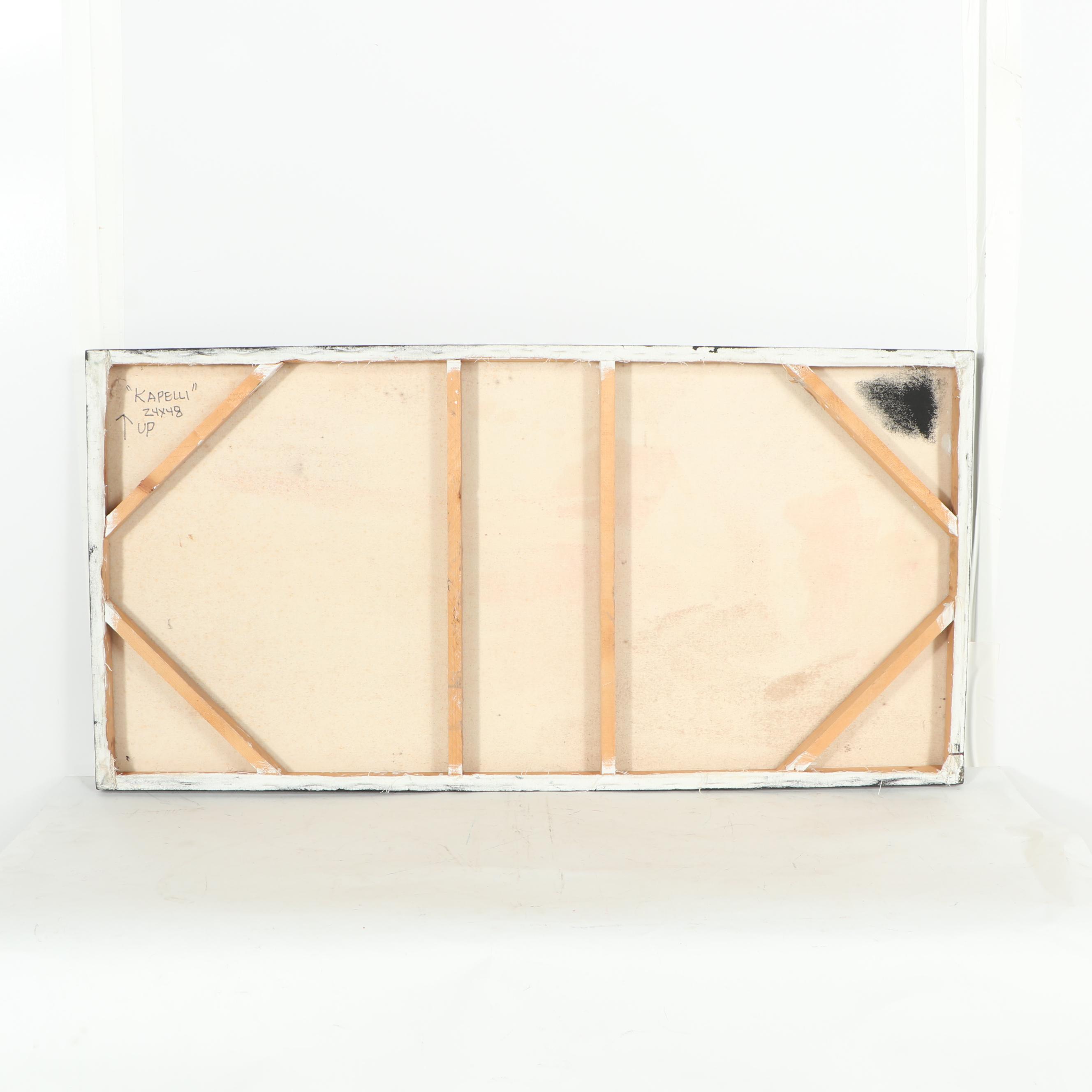 Randy Groden Abstract Mixed Media Painting "Kapelli"