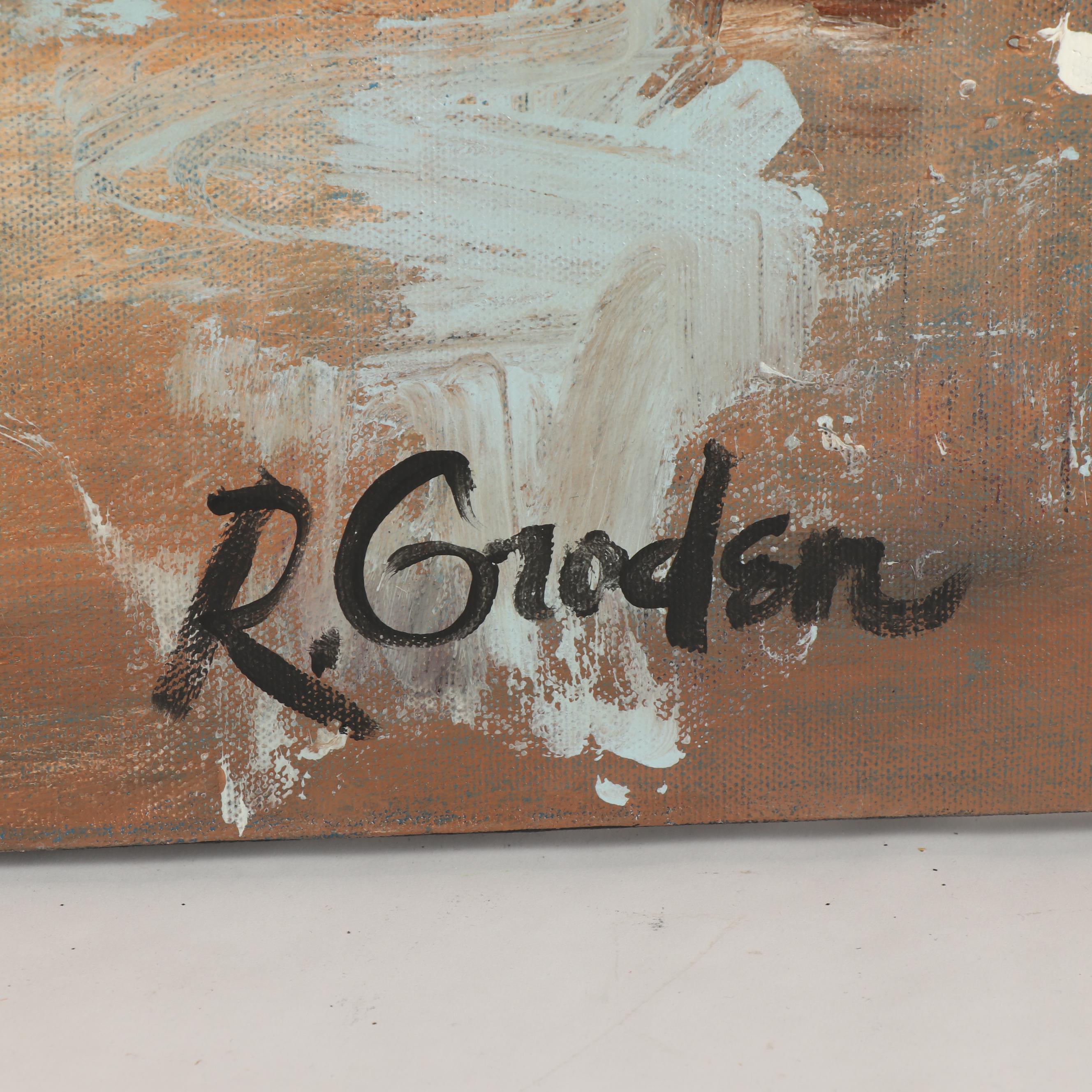 Randy Groden Abstract Mixed Media Painting "Dikella"