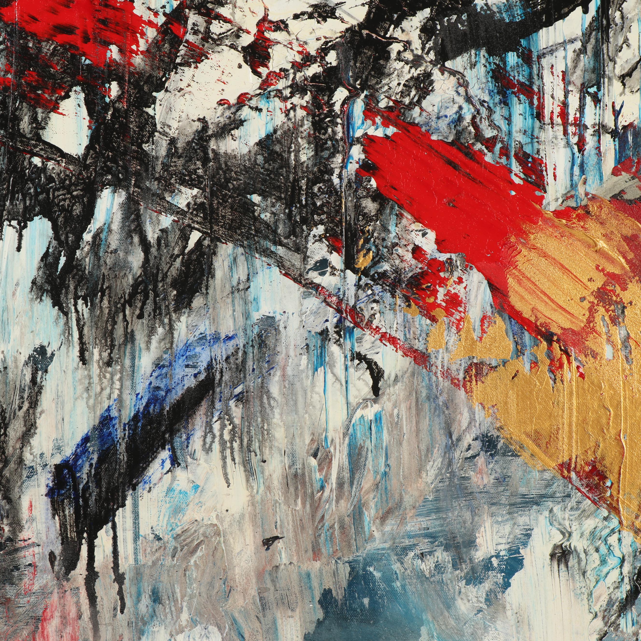 Randy Groden Abstract Mixed Media Painting "Ormos"