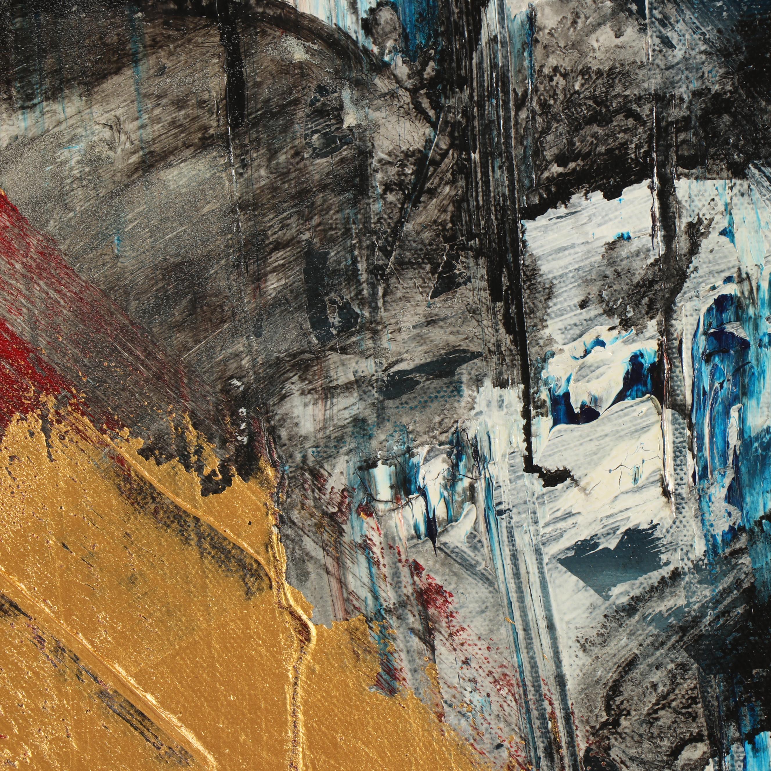 Randy Groden Abstract Mixed Media Painting "Ormos"