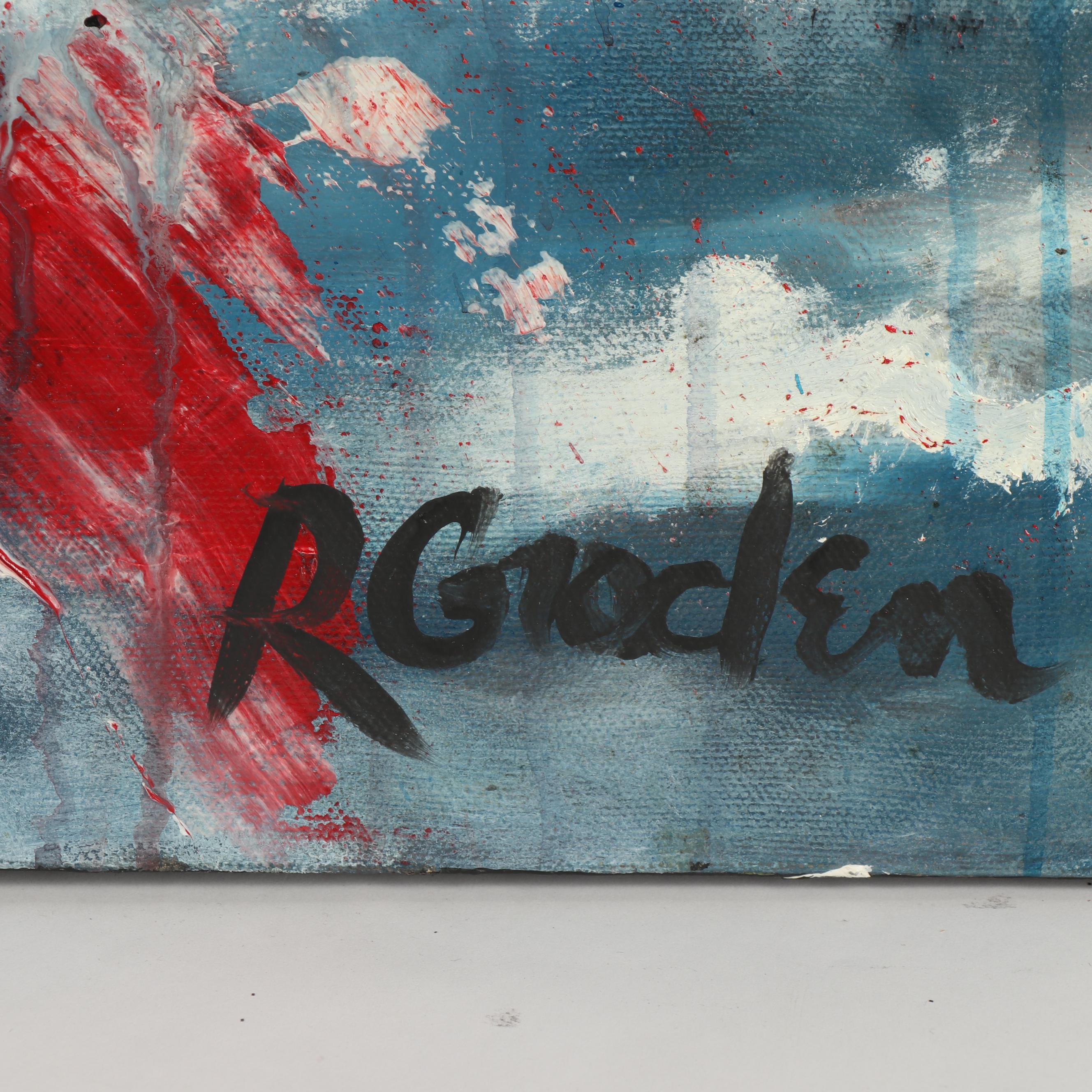 Randy Groden Abstract Mixed Media Painting "Ormos"