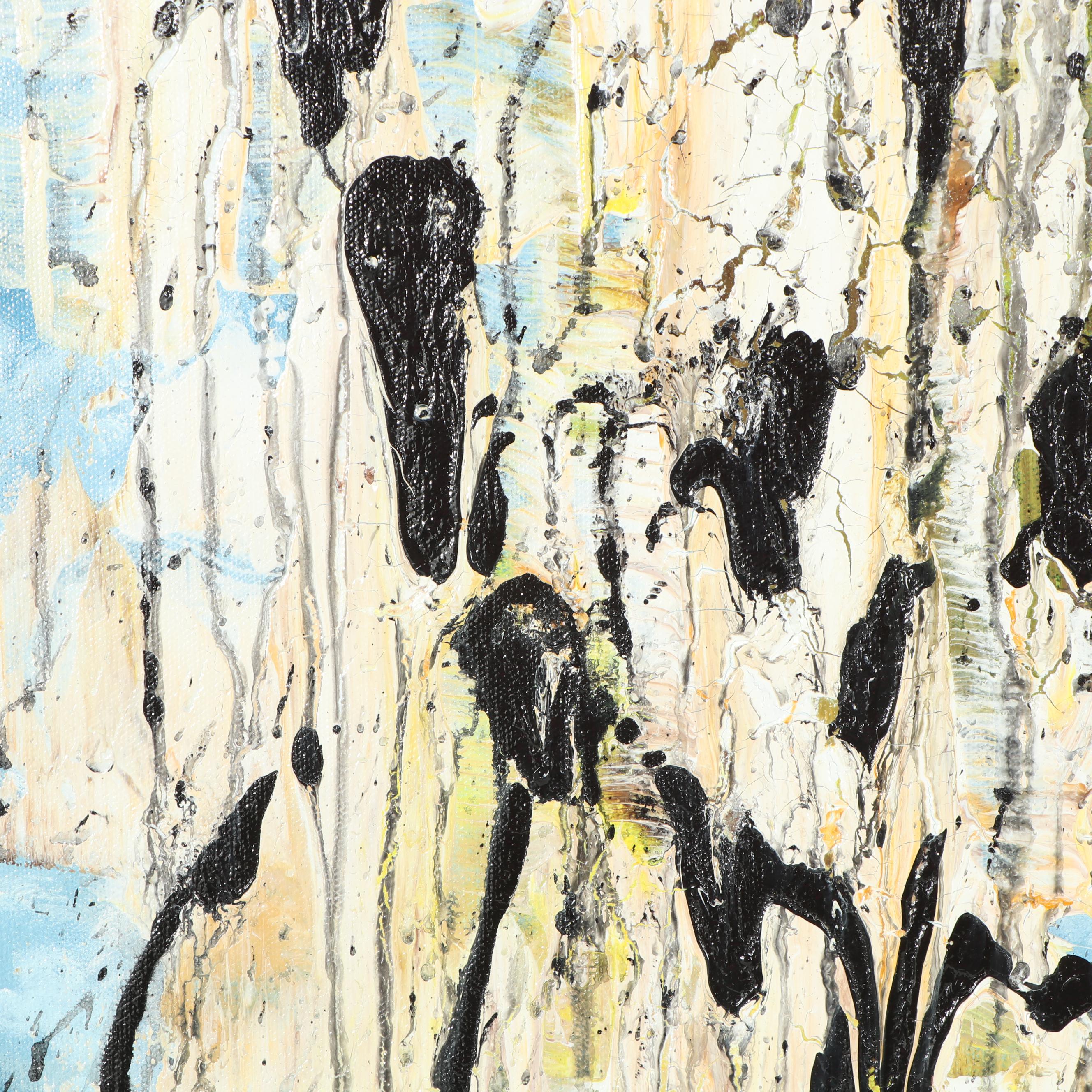 Randy Groden Mixed Media Painting "Sky Retreat"