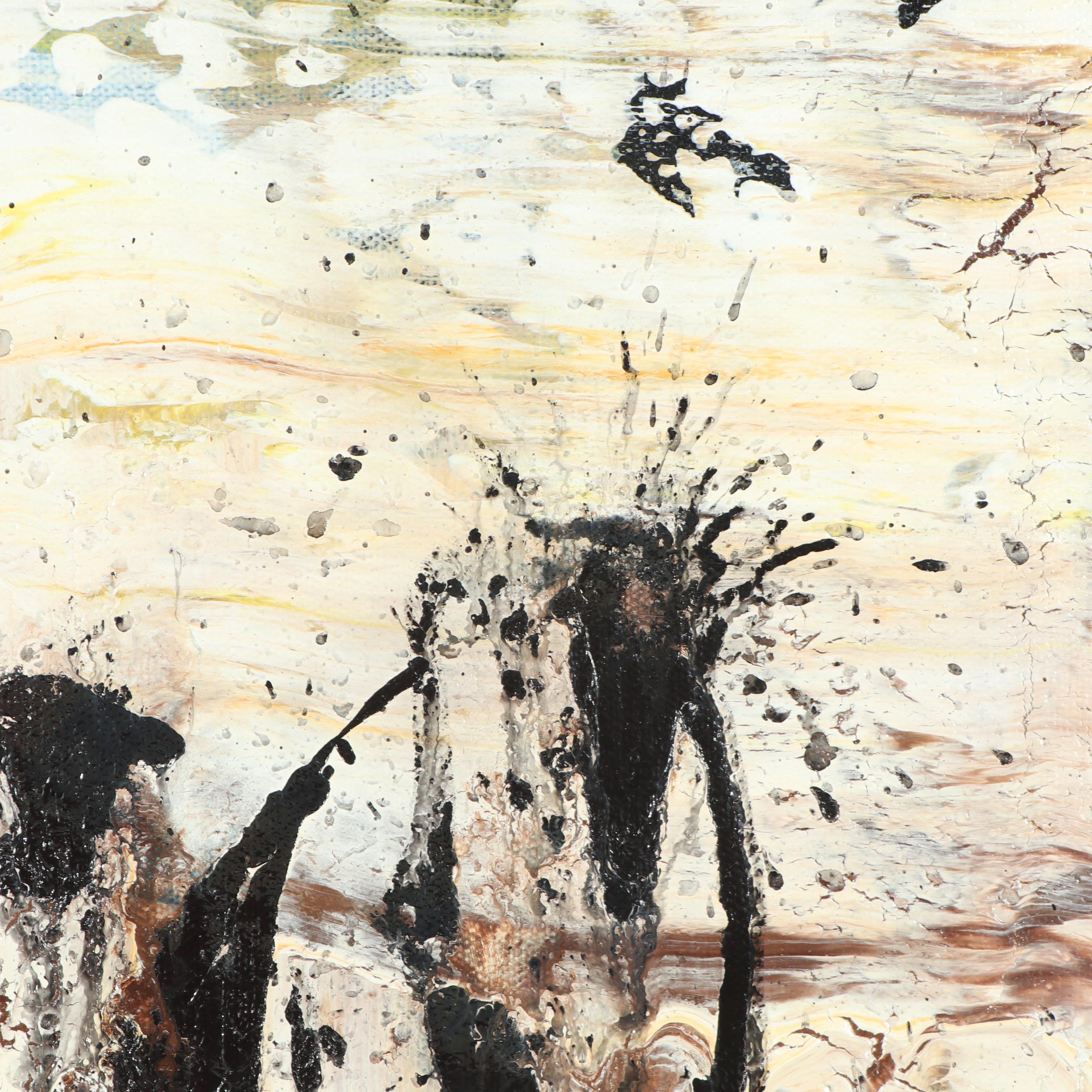 Randy Groden Mixed Media Painting "Sky Retreat"