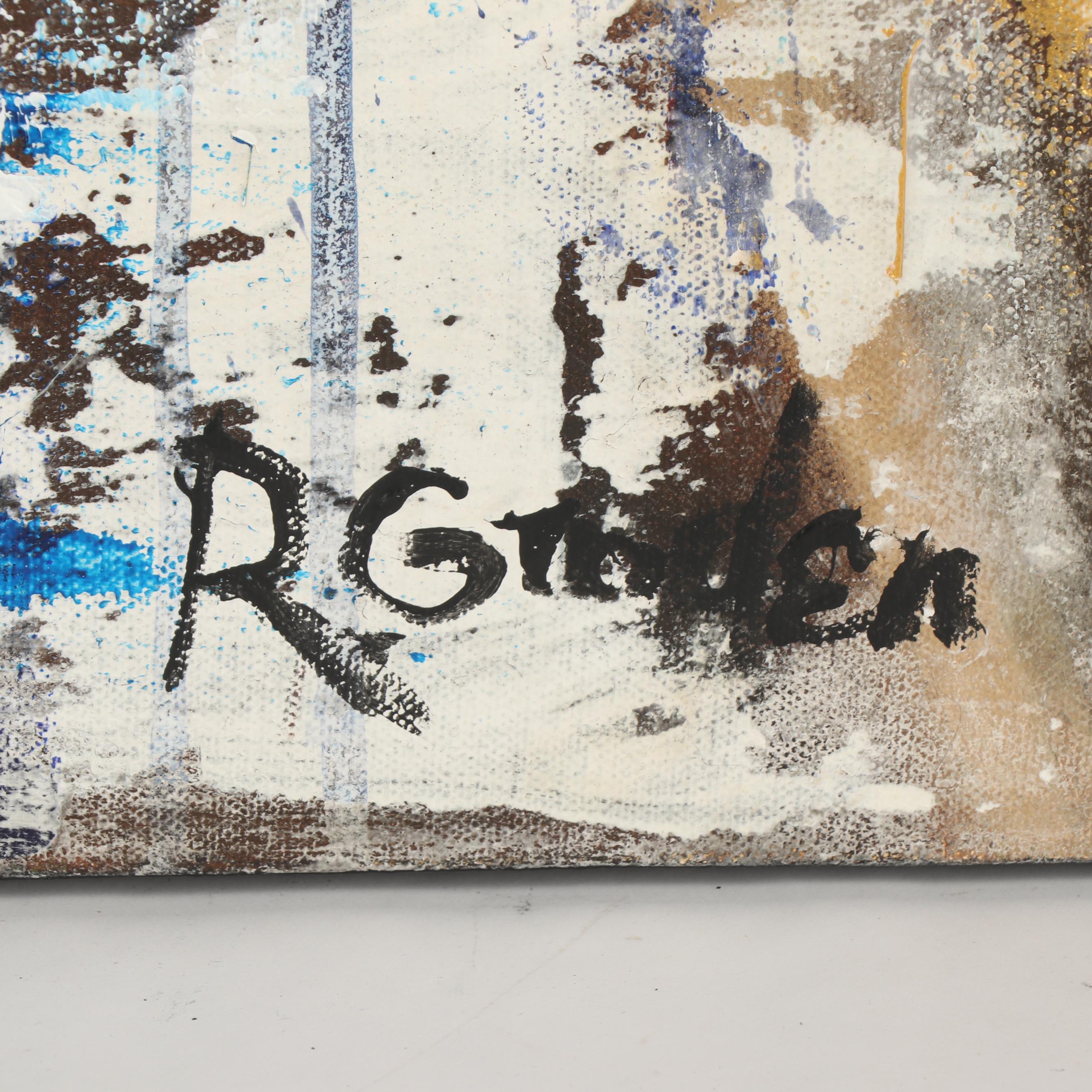 Randy Groden Abstract Mixed Media Painting "Watch the Change"