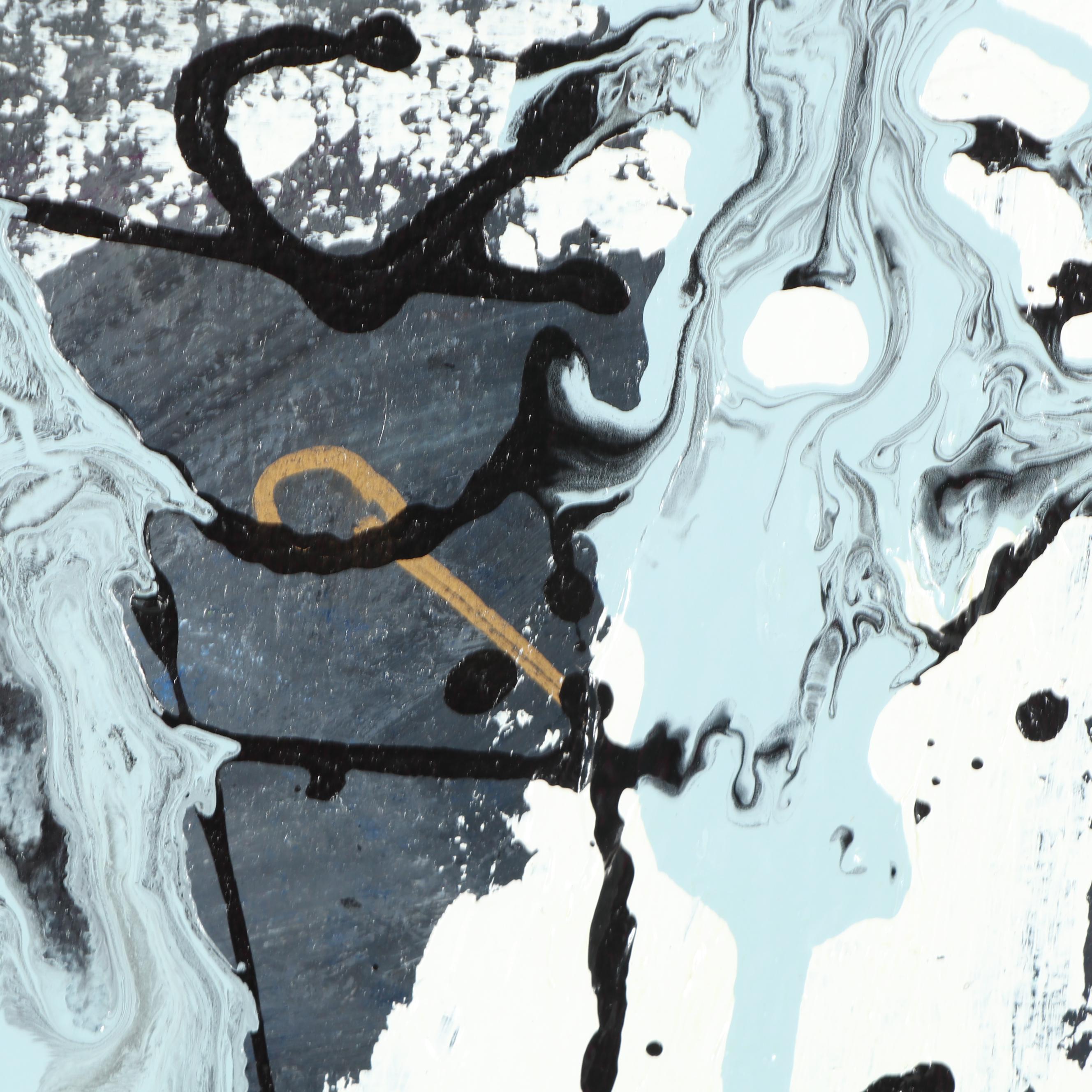 Randy Groden Abstract Mixed Media Painting "Mano Caruto"