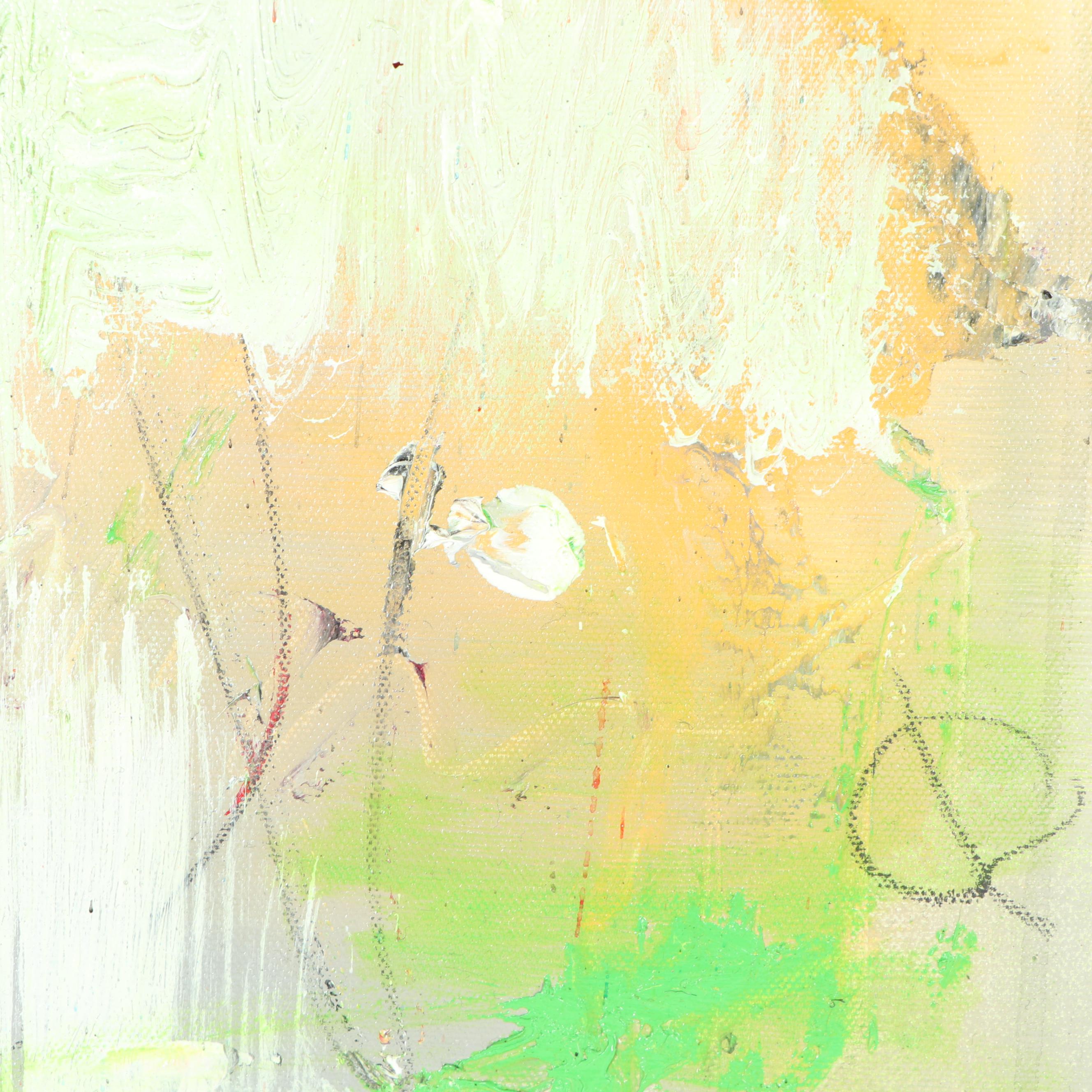 Randy Groden Abstract Mixed Media Painting "Evening Rendevous"
