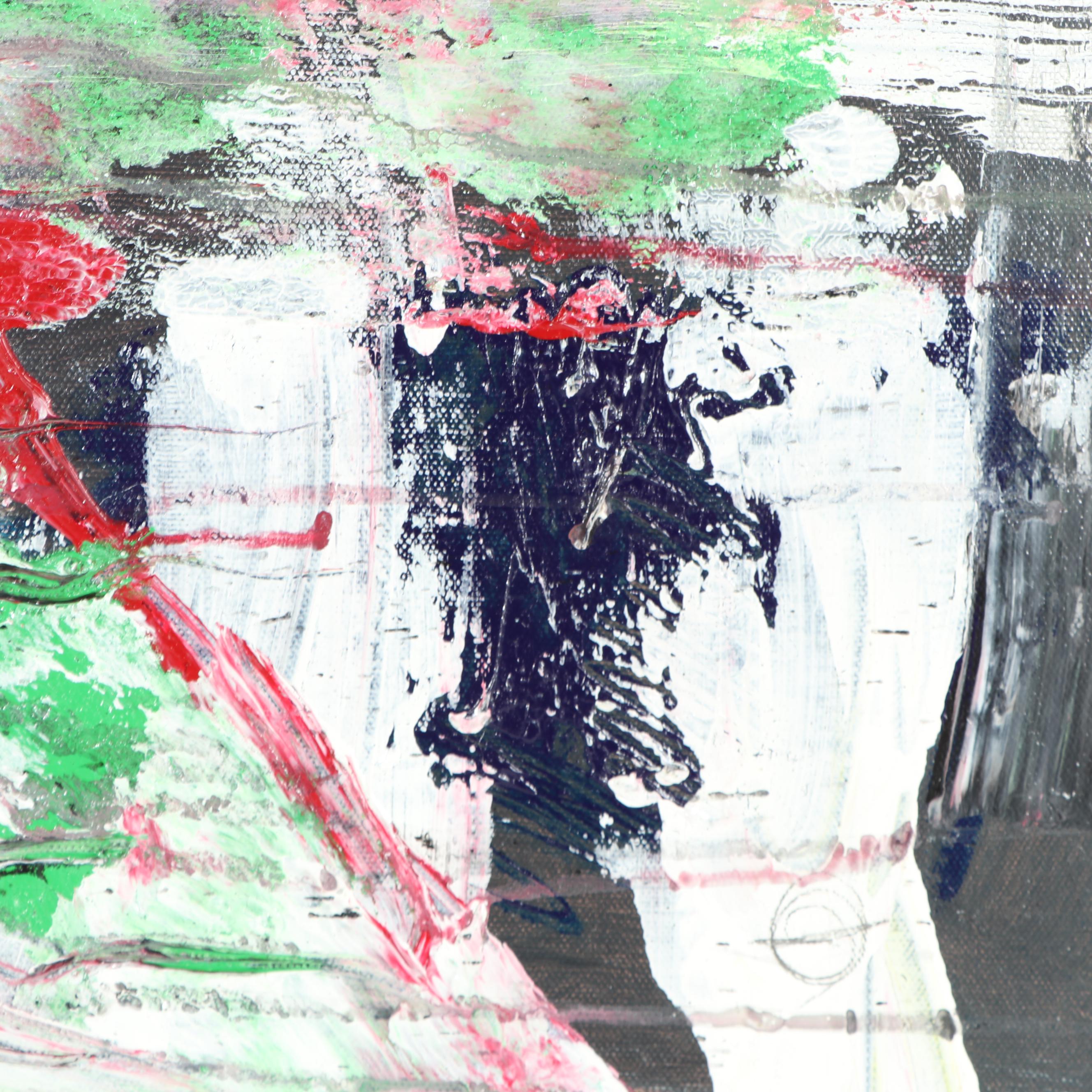 Randy Groden Abstract Mixed Media Painting "Salizzada"