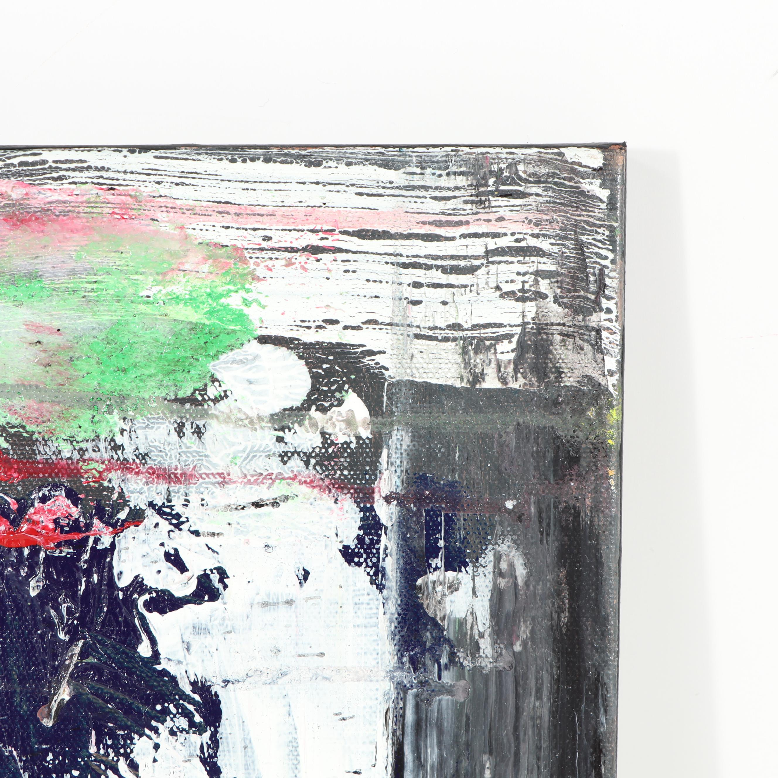 Randy Groden Abstract Mixed Media Painting "Salizzada"