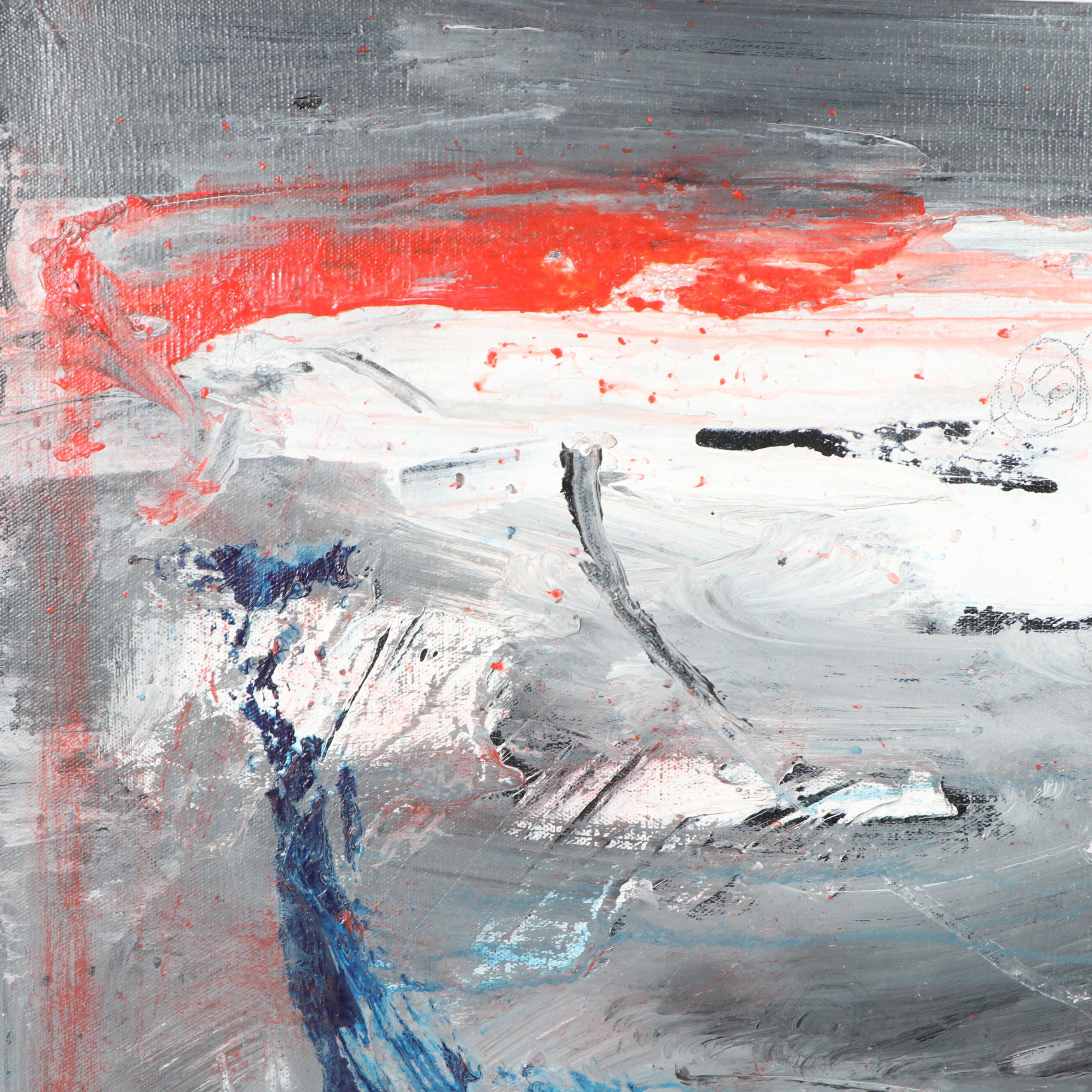 Randy Groden Abstract Mixed Media Painting "Heraklion"