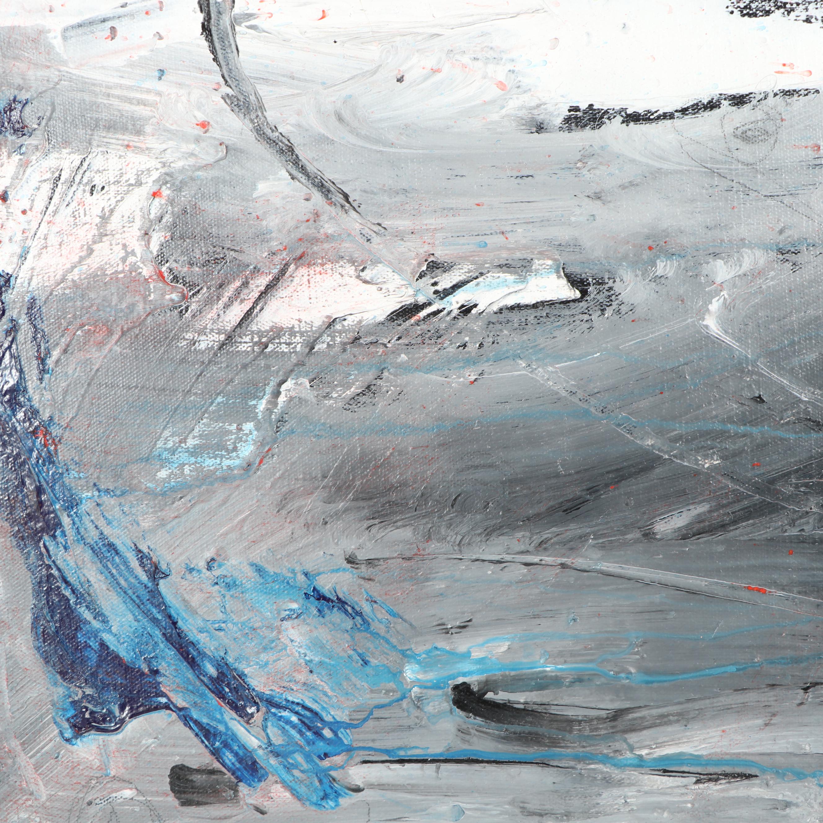 Randy Groden Abstract Mixed Media Painting "Heraklion"