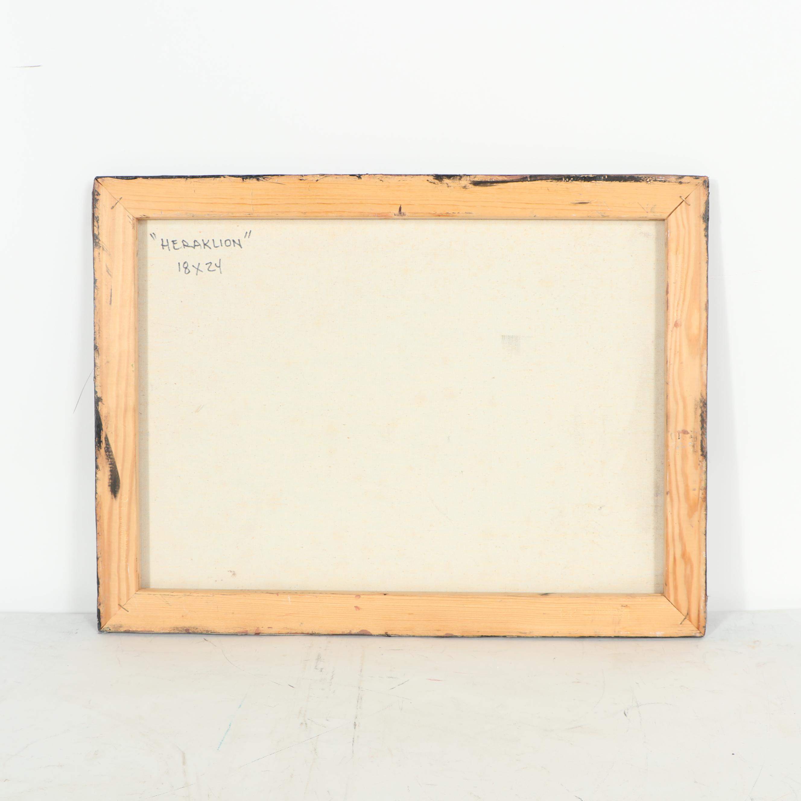 Randy Groden Abstract Mixed Media Painting "Heraklion"