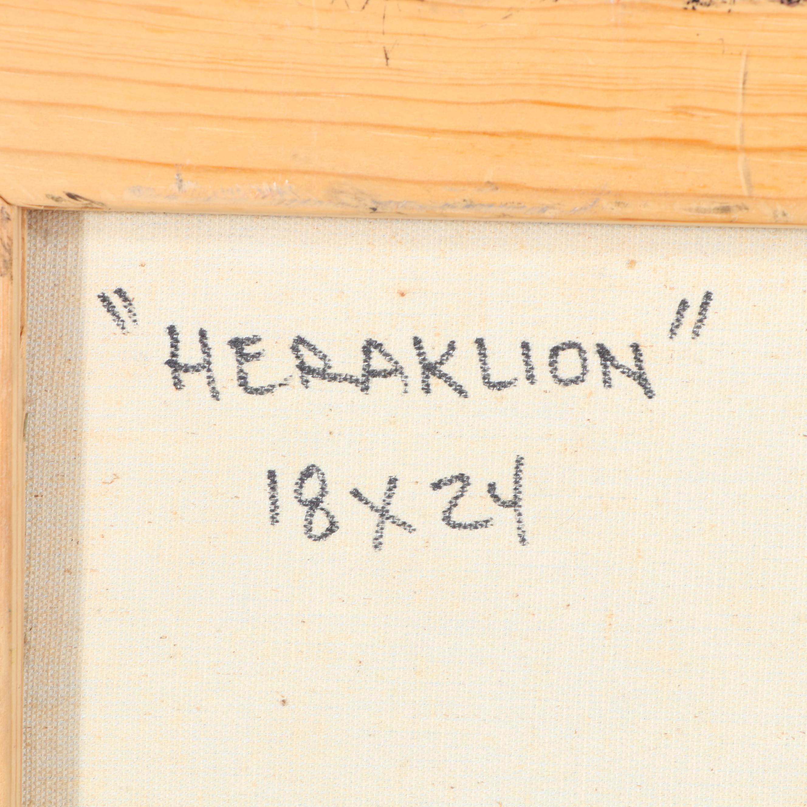 Randy Groden Abstract Mixed Media Painting "Heraklion"