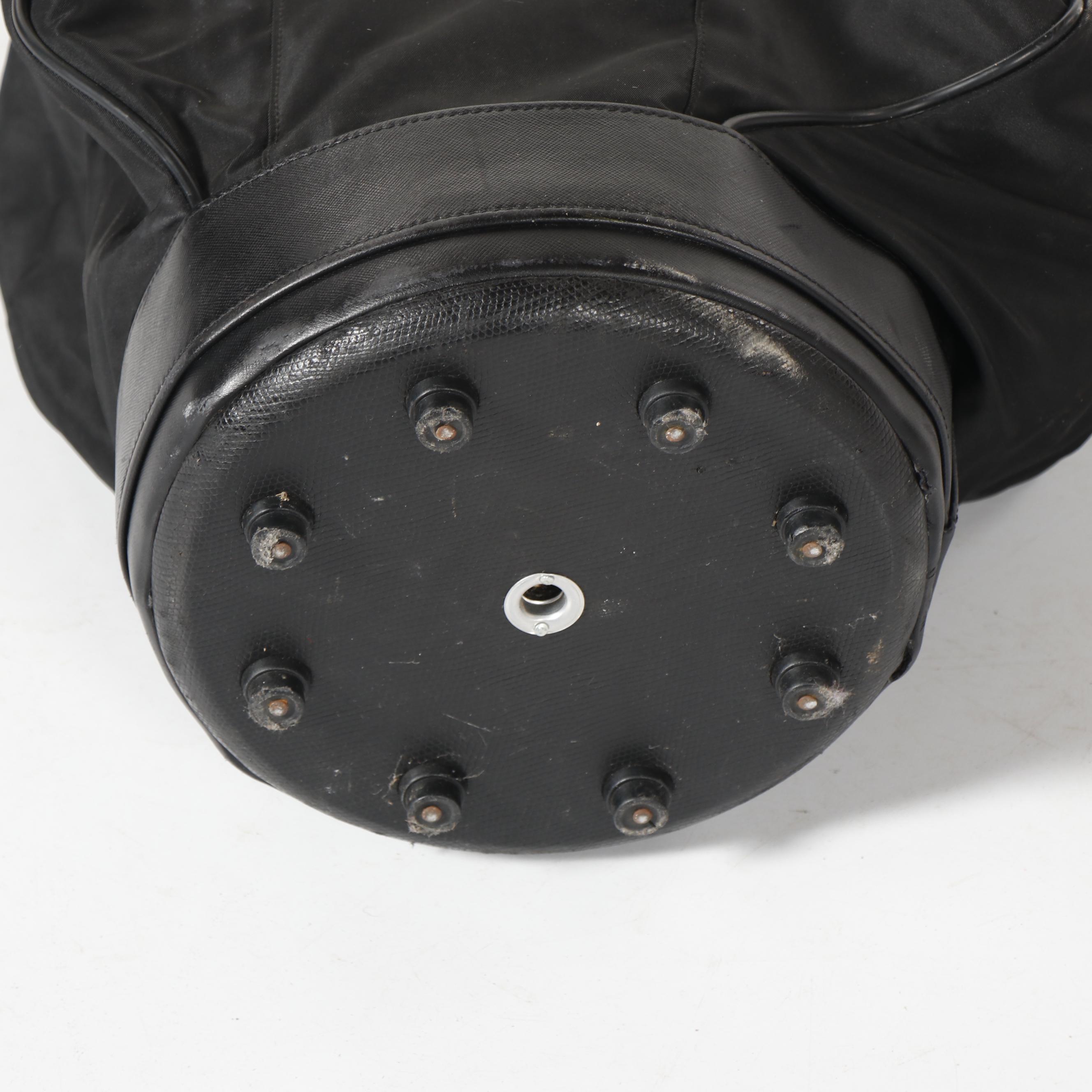 Prada Black Nylon and Saffiano Leather Golf Bag, 1998