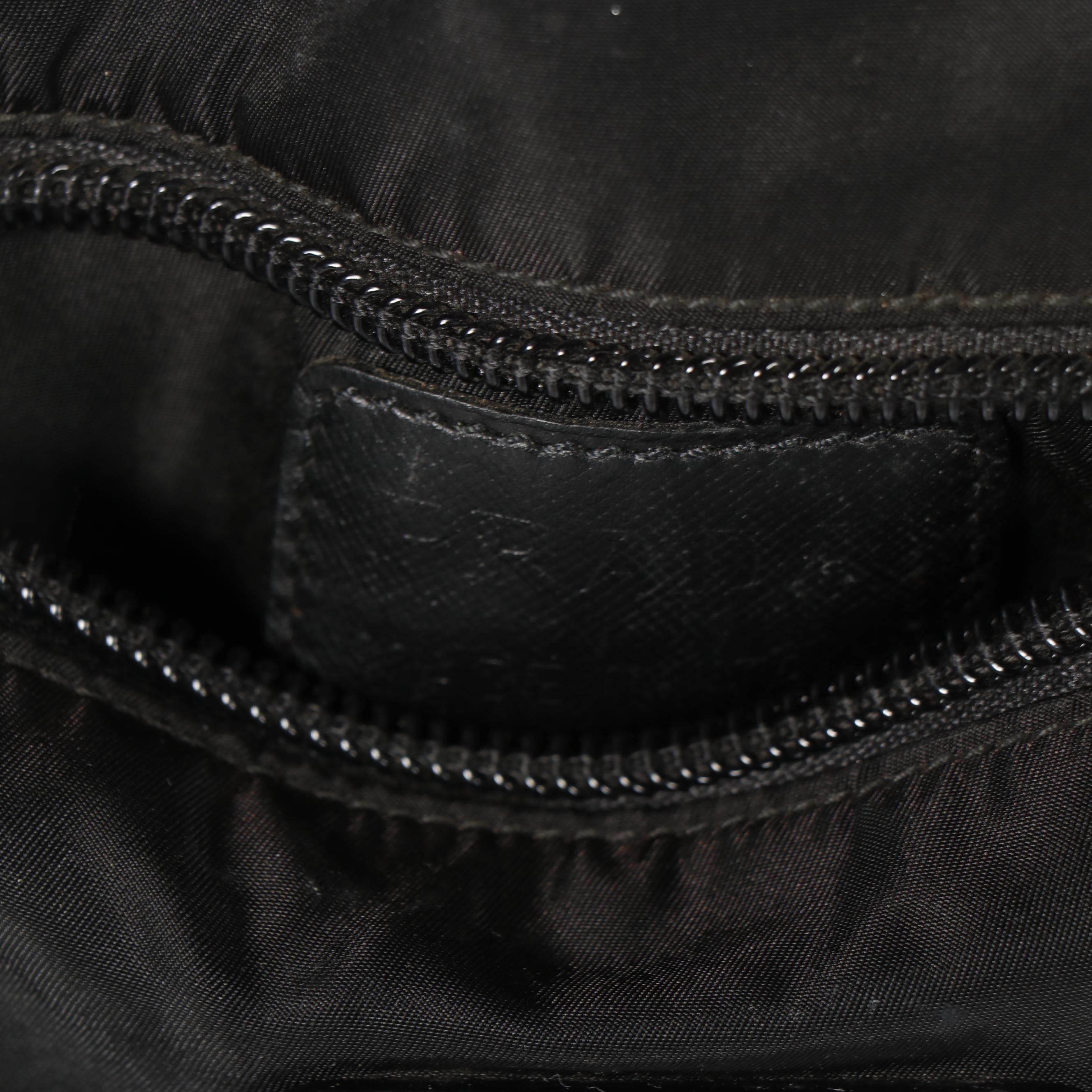 Prada Black Nylon and Saffiano Leather Golf Bag, 1998