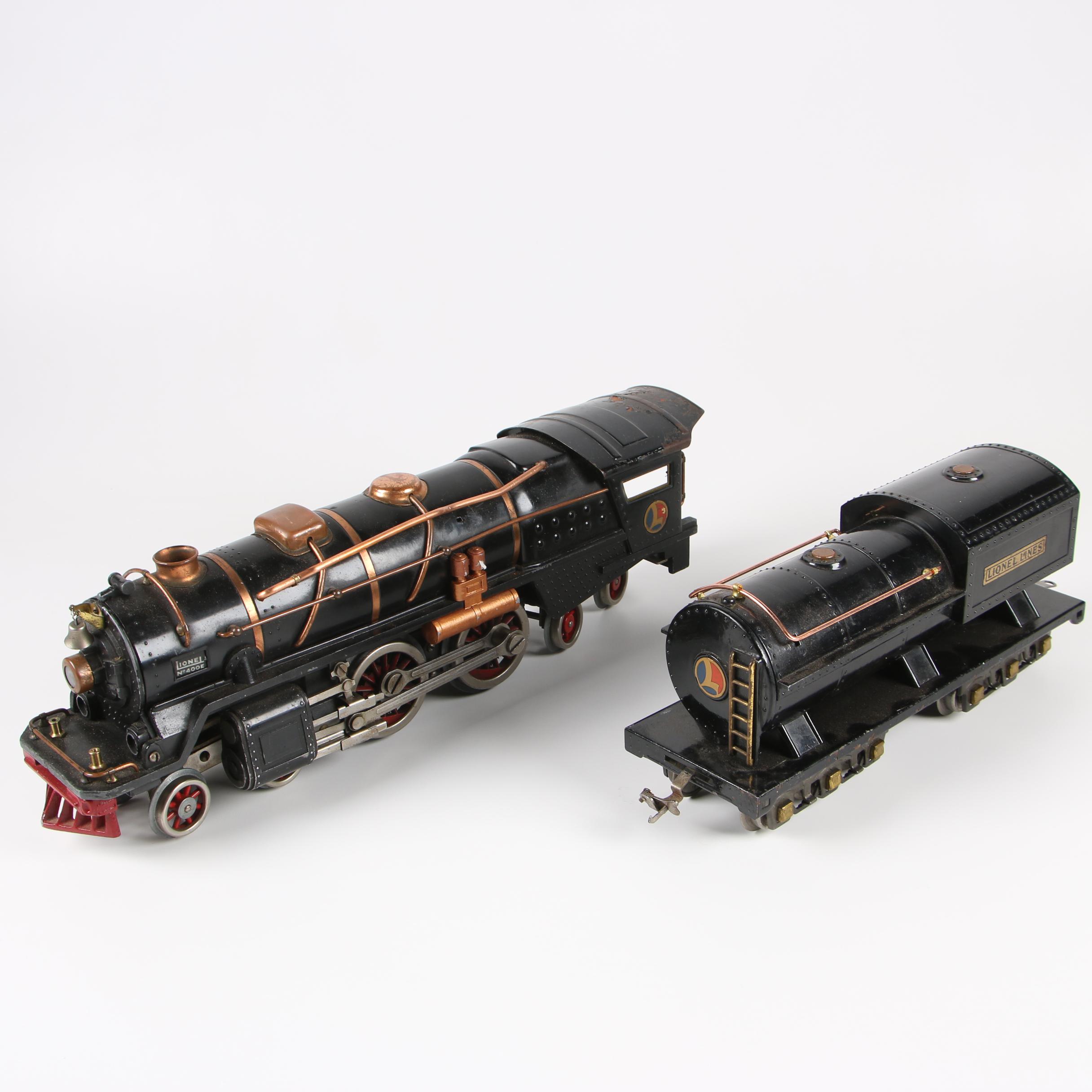 Lionel "Standard" Gauge 400E Steam Locomotive and 400T Tender Car, 1931