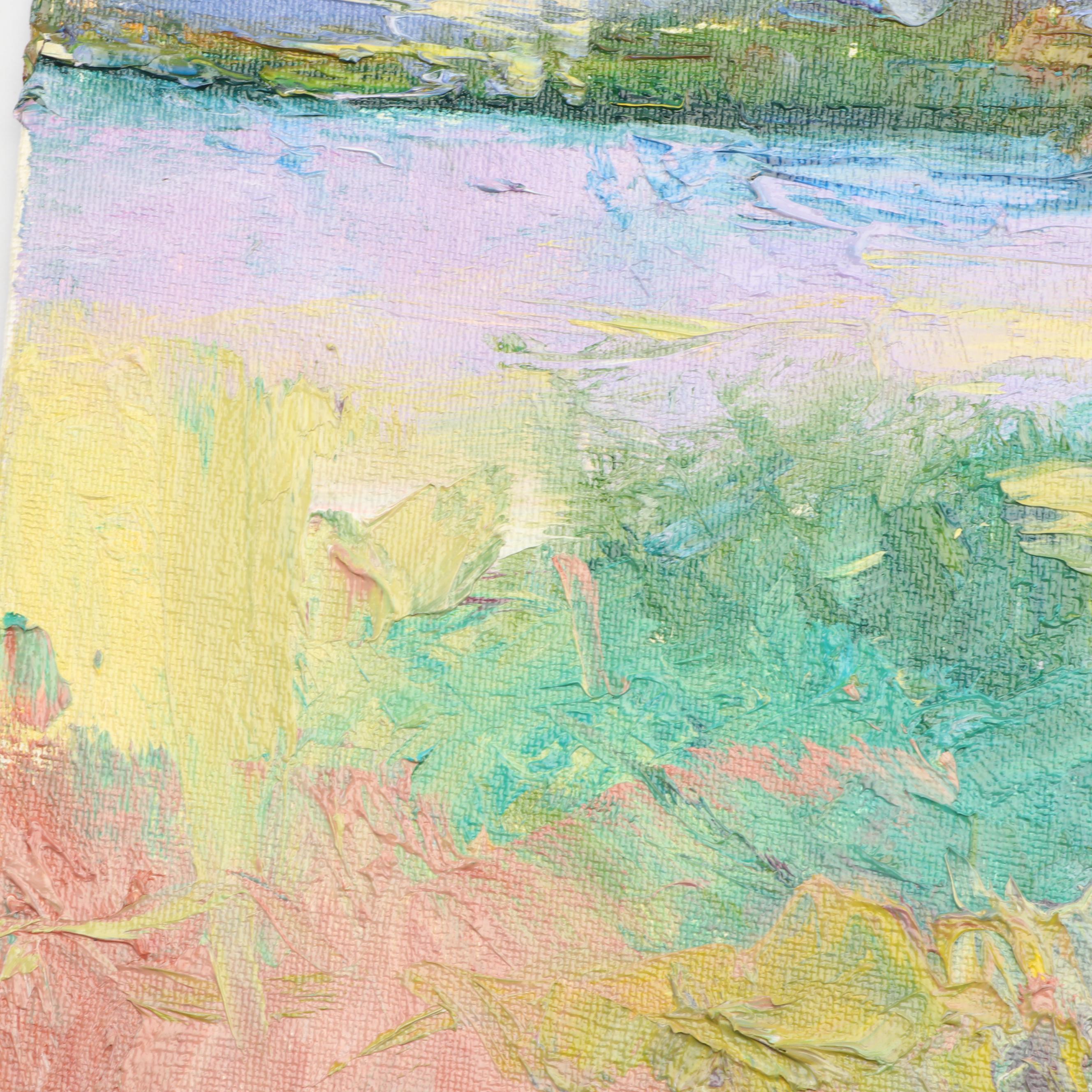 Four Jose Trujillo Impressionistic Mountain Oil Paintings