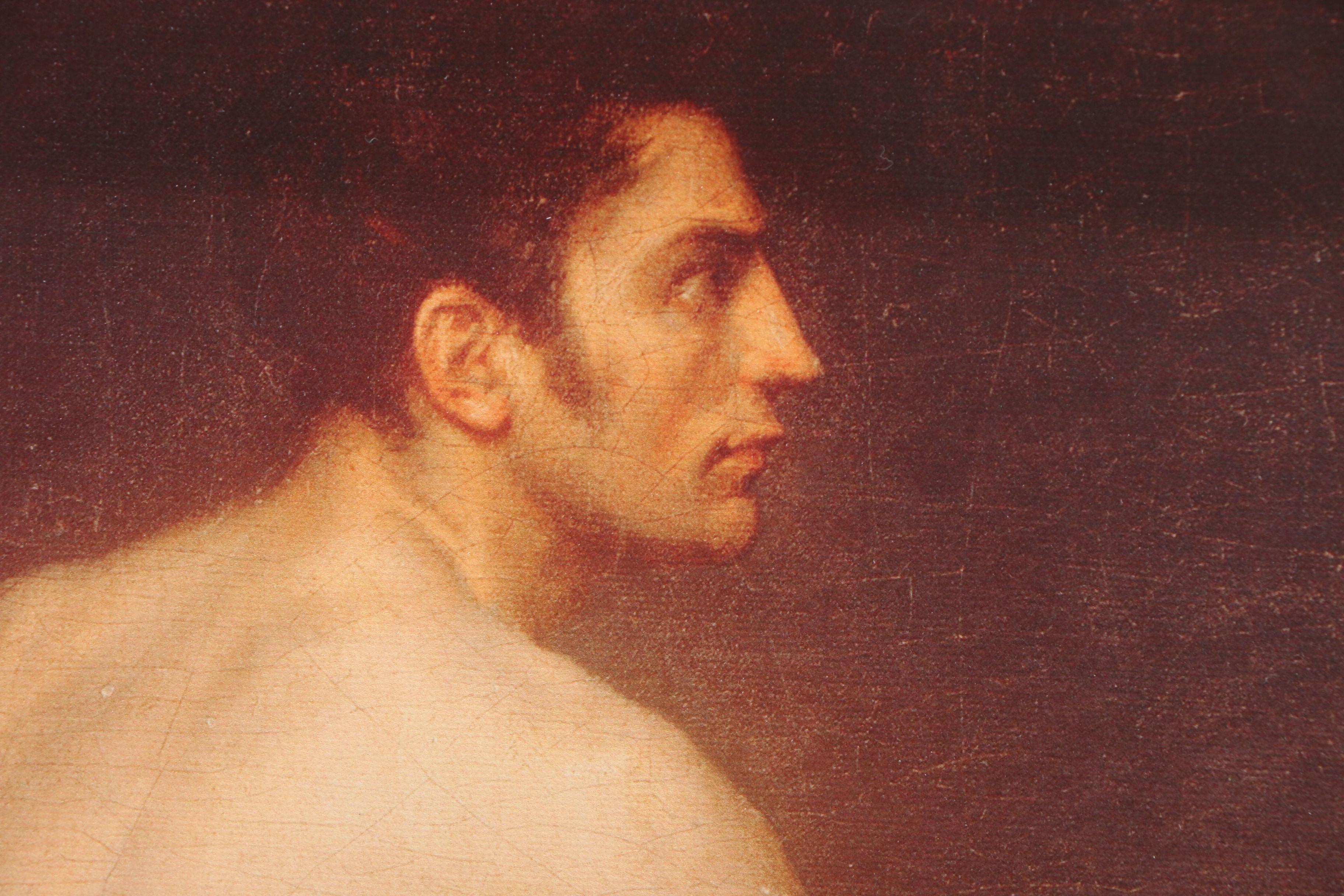 Giclée Reproduction after Manuel Ignacio Vázquez "Male Nude"