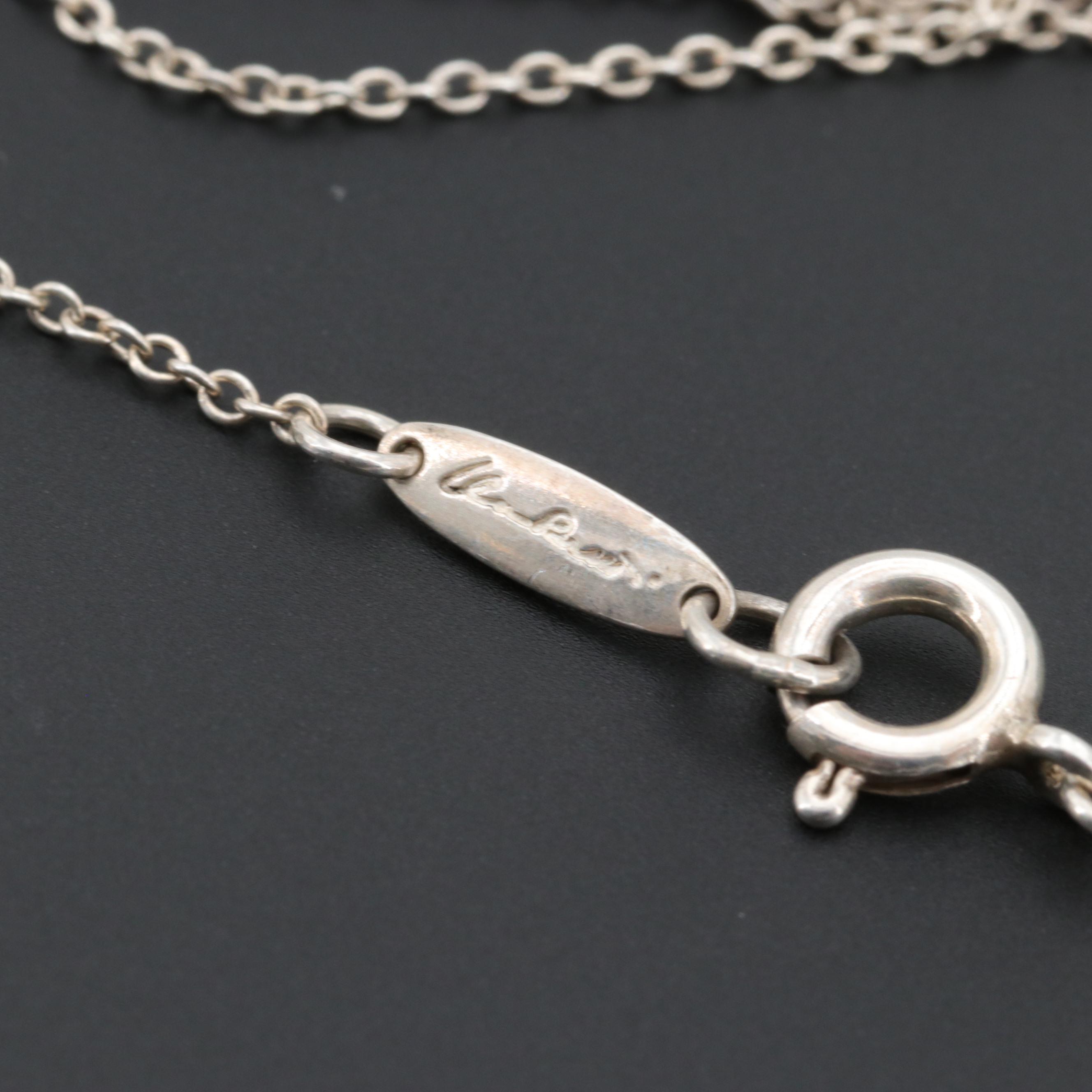 Elsa Peretti for Tiffany & Co. "Eternal Circle" Sterling Silver Pendant Necklace