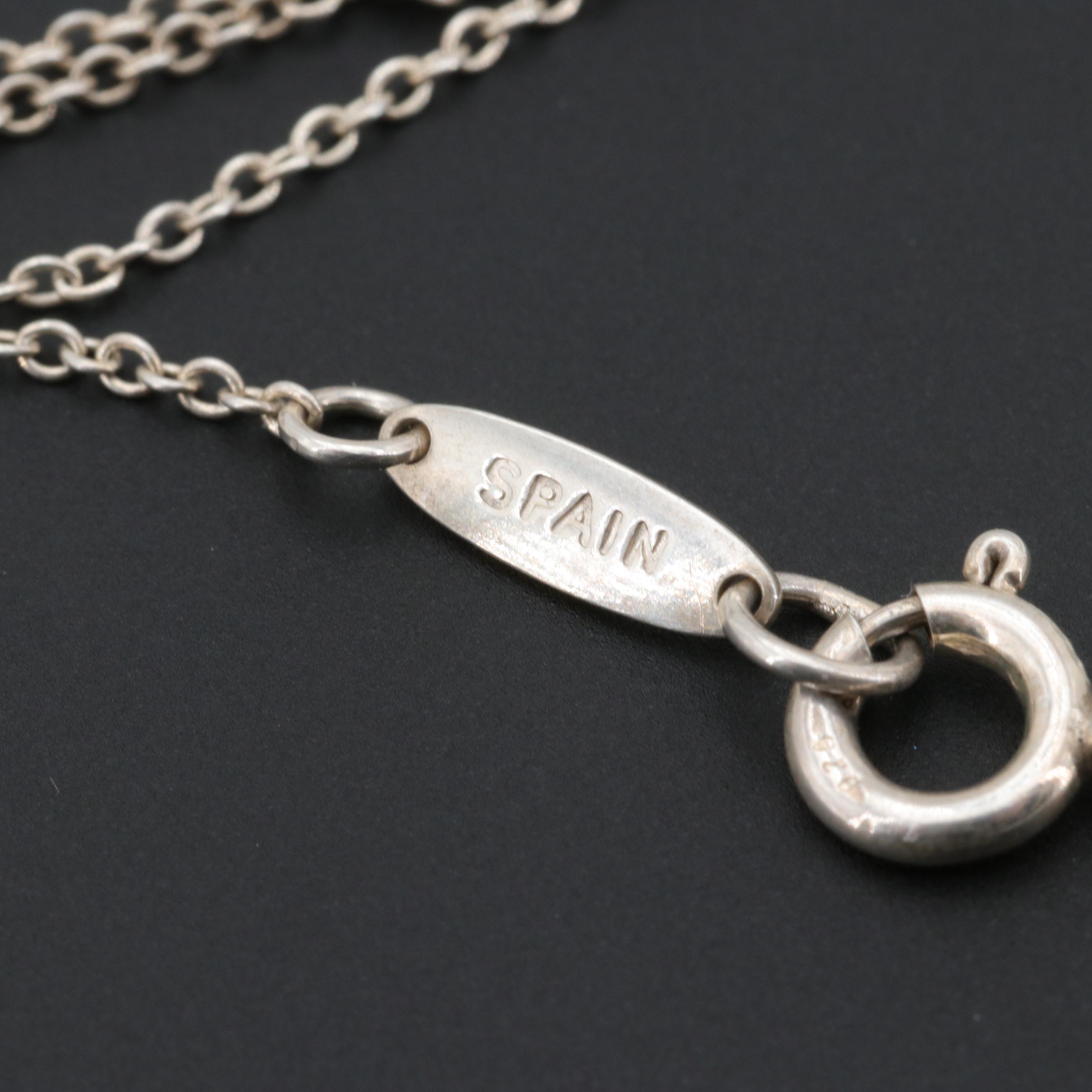 Elsa Peretti for Tiffany & Co. "Eternal Circle" Sterling Silver Pendant Necklace