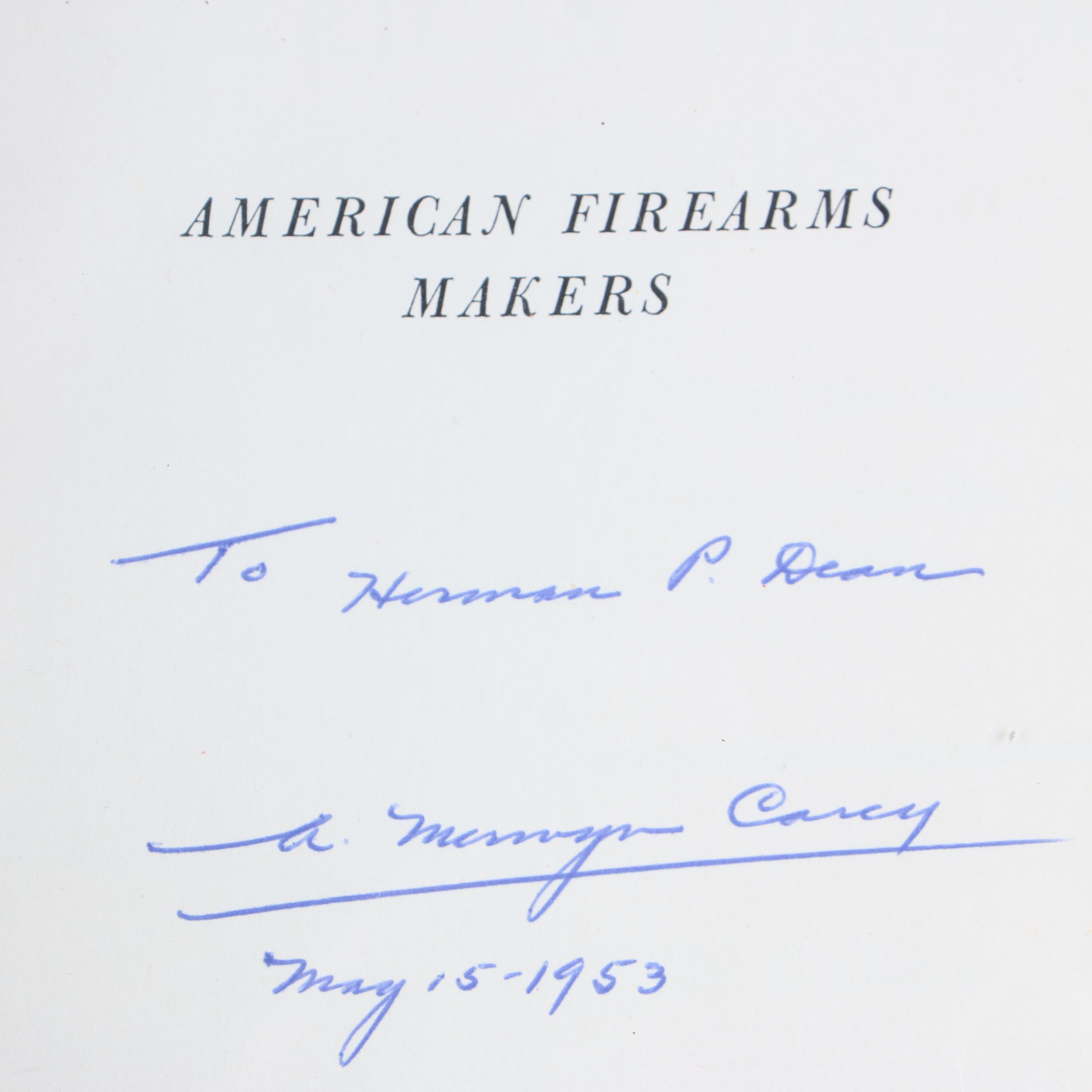 American Gun Maker Books including Signed ARC of "American Firearms Makers"