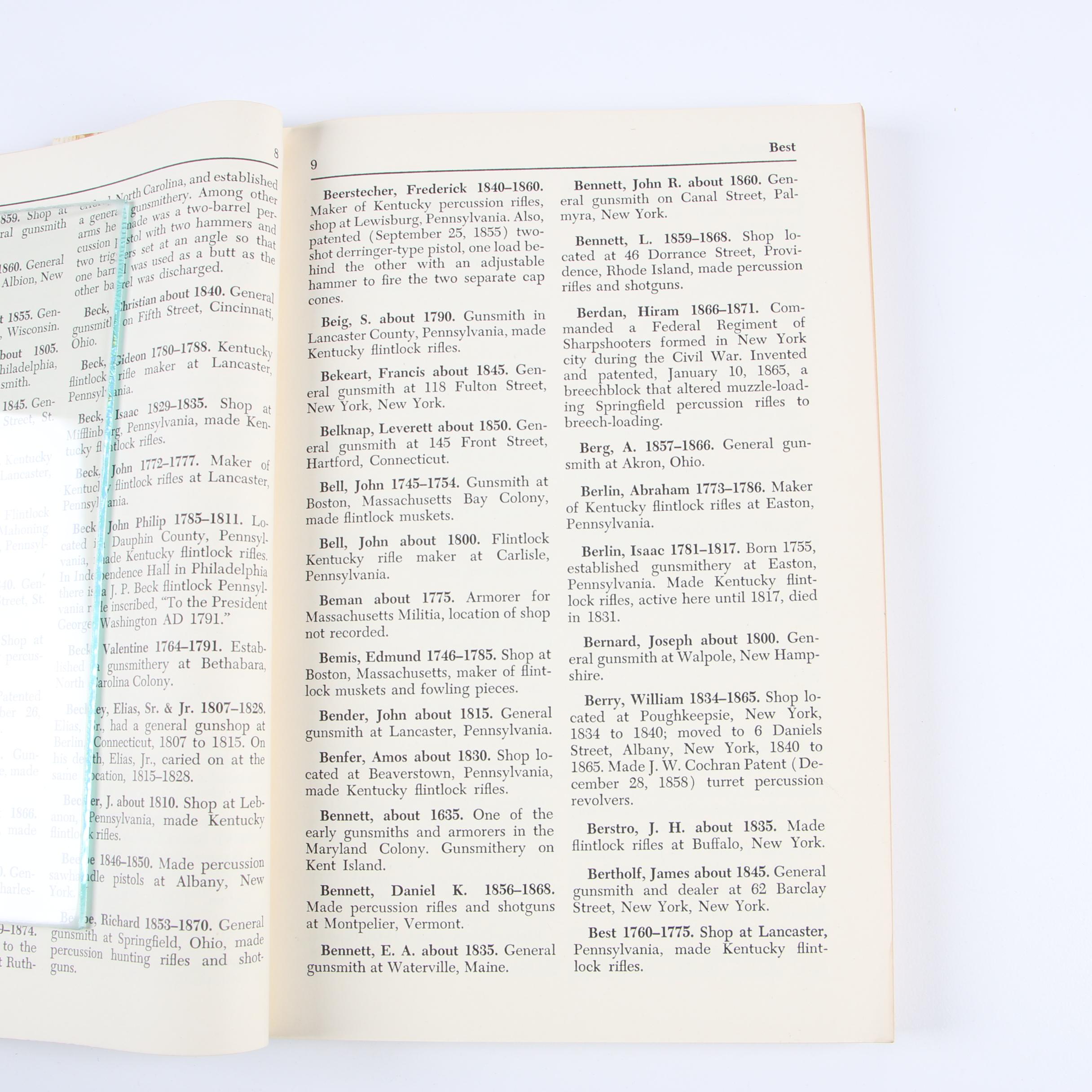 American Gun Maker Books including Signed ARC of "American Firearms Makers"