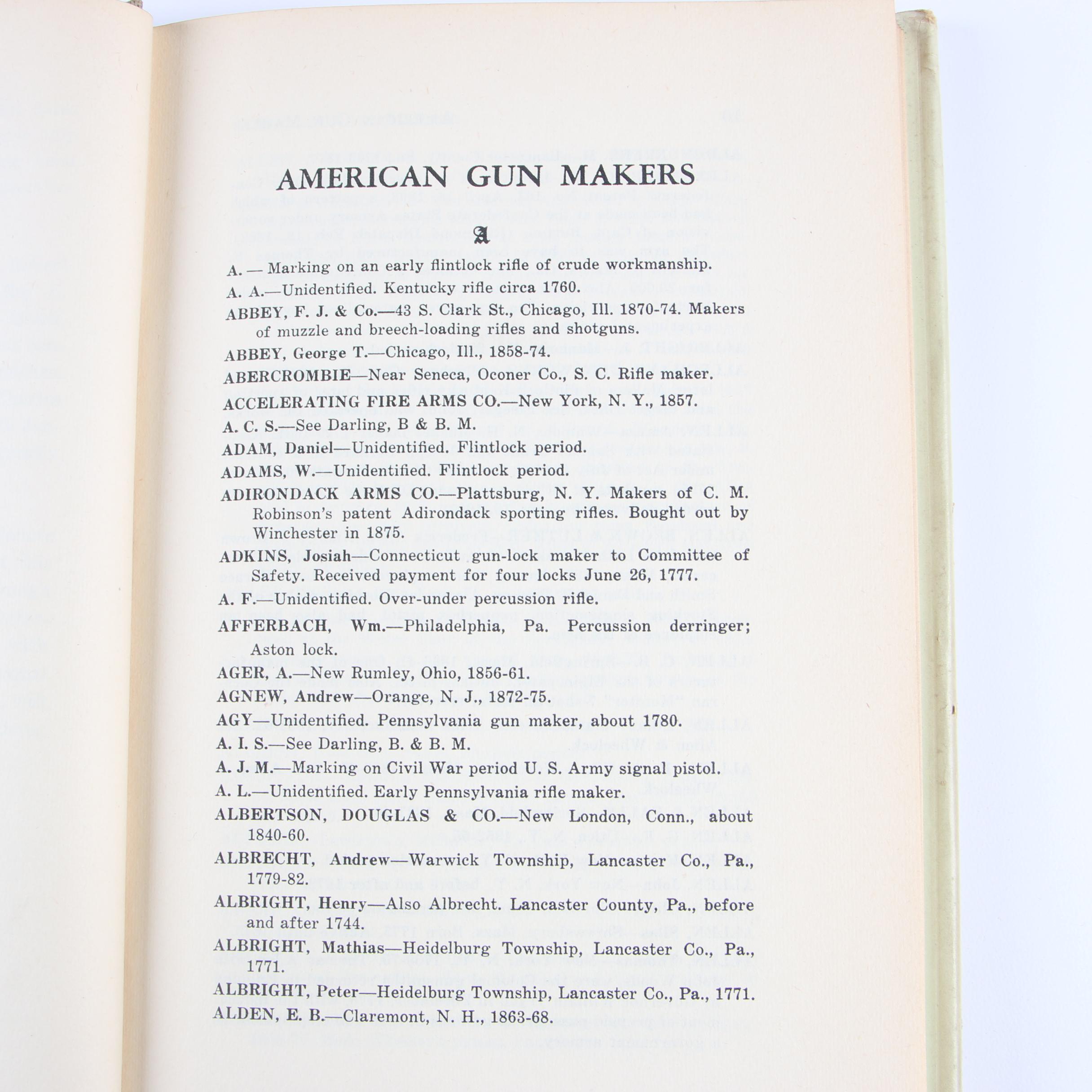 American Gun Maker Books including Signed ARC of "American Firearms Makers"