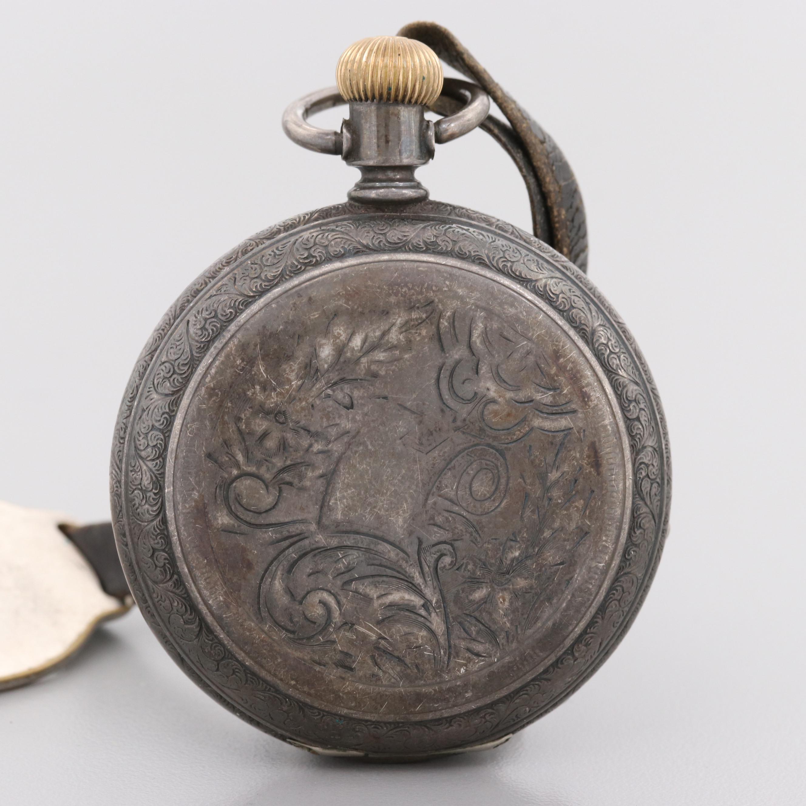 Columbus Watch Co. Coin Silver Pocket Watch, 1892