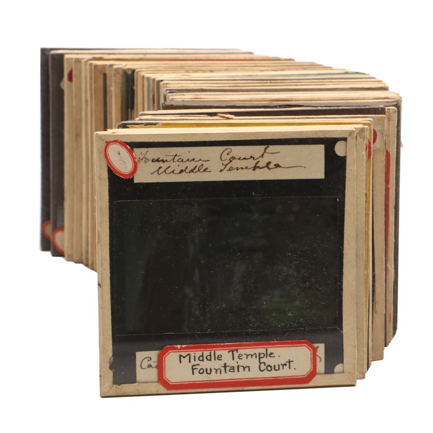 Glass Plate Slides of England and Shakespeare, Mid to Late 19th Century