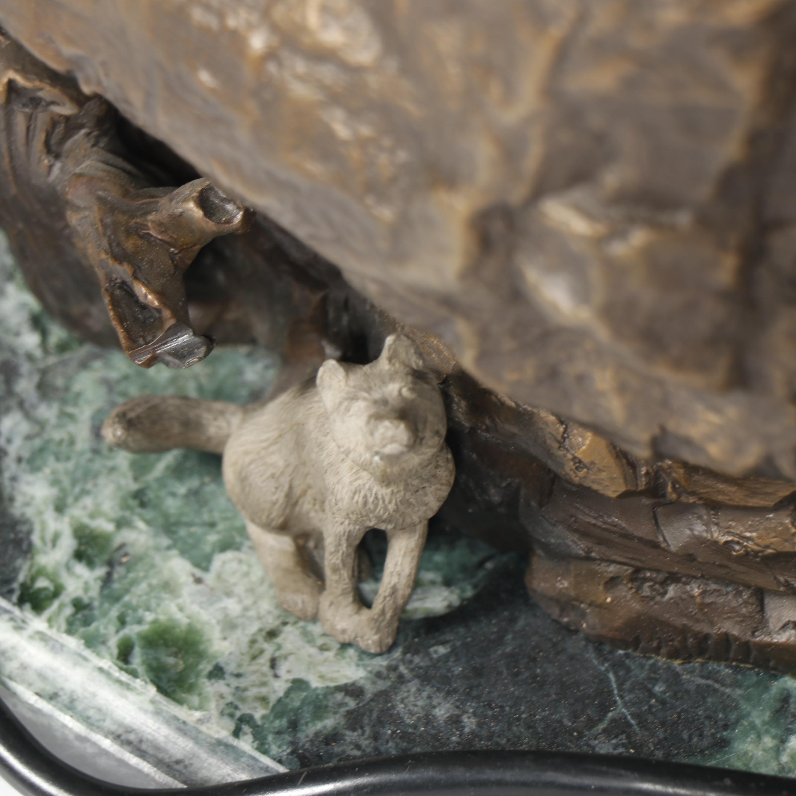 Bronze Fountain Sculpture after Charles M. Russell "Indian Scouting Party"