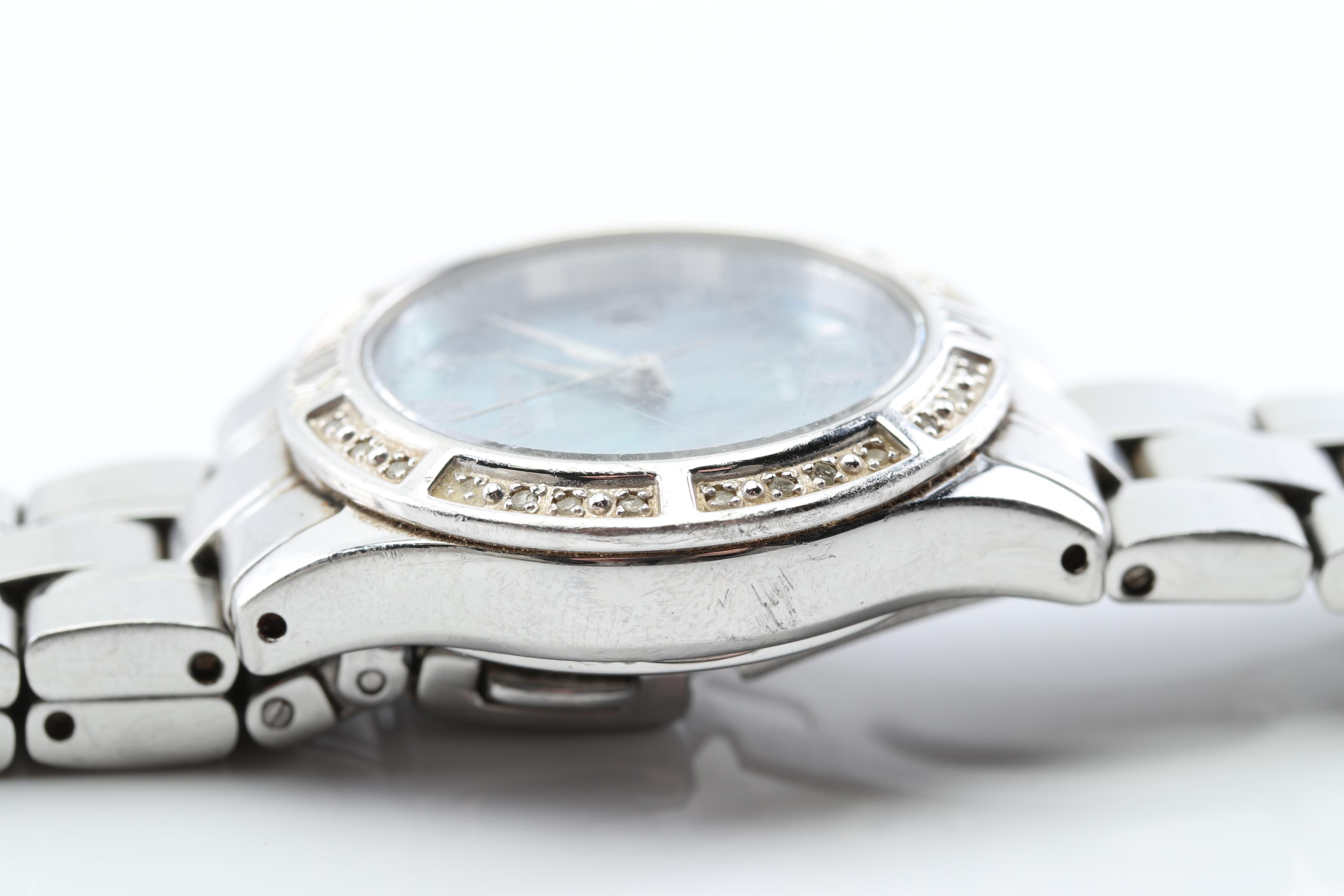 Citizen Stainless Steel Mother of Pearl and Diamond Watch