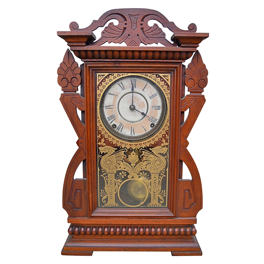 Seth Thomas Eastlake Mantel Clock, Late 19th to Early 20th Century