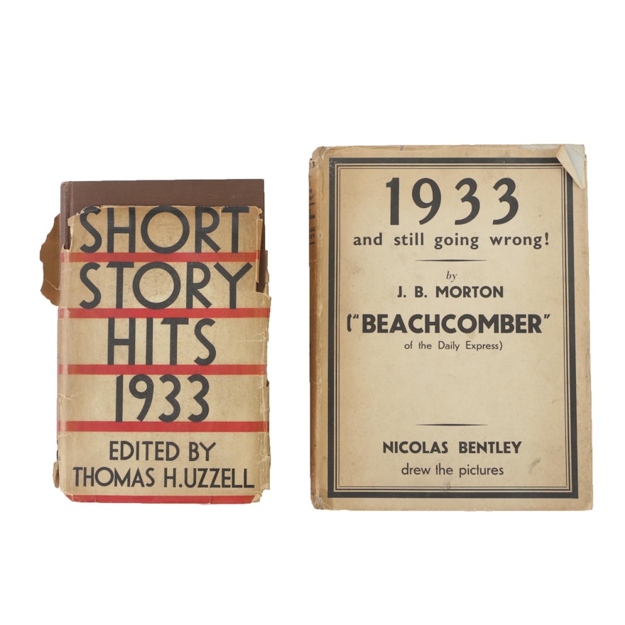 First Edition "Short Story Hits 1933" and "1933 and Still Going Wrong!"