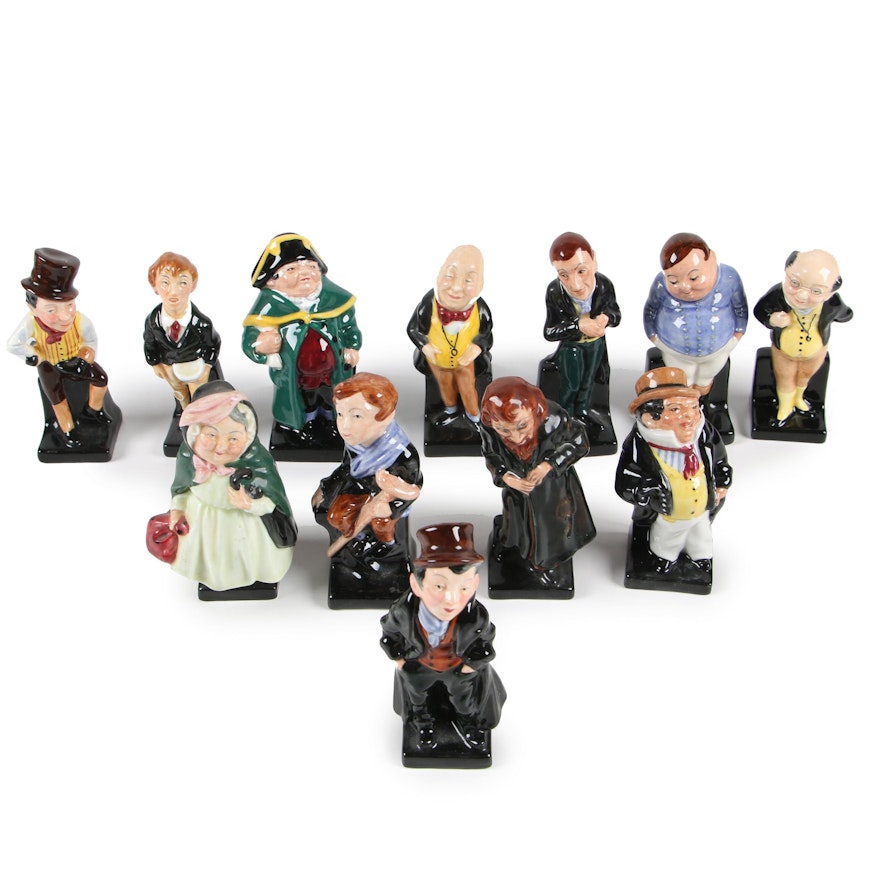 Royal Doulton Charles Dickens Miniature Figurines, Mid-Century