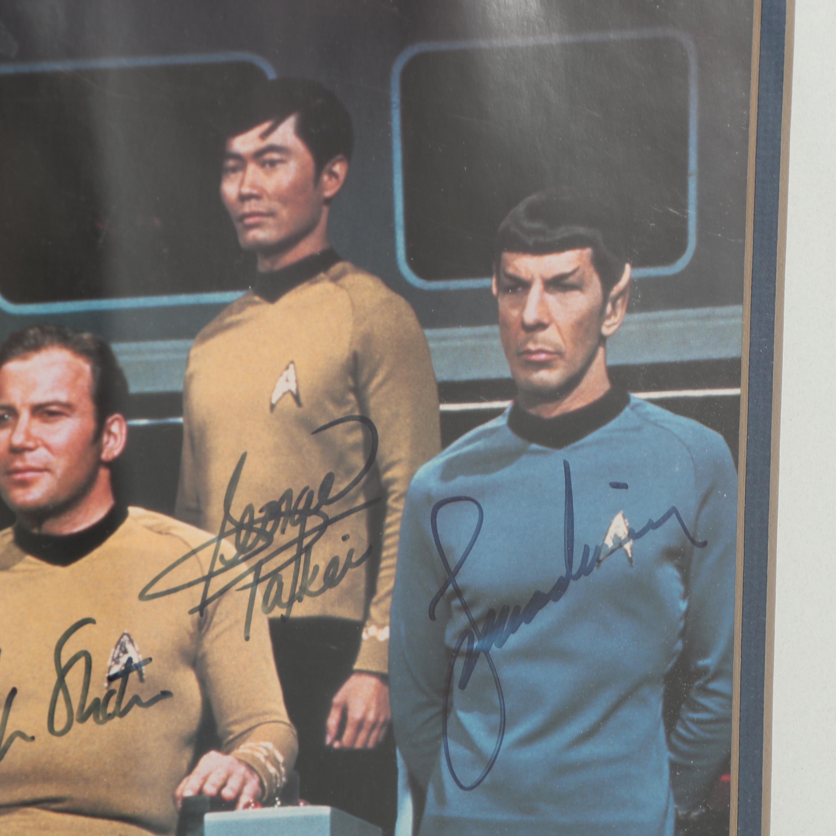 "Star Trek" Original Cast Photograph with Autographs