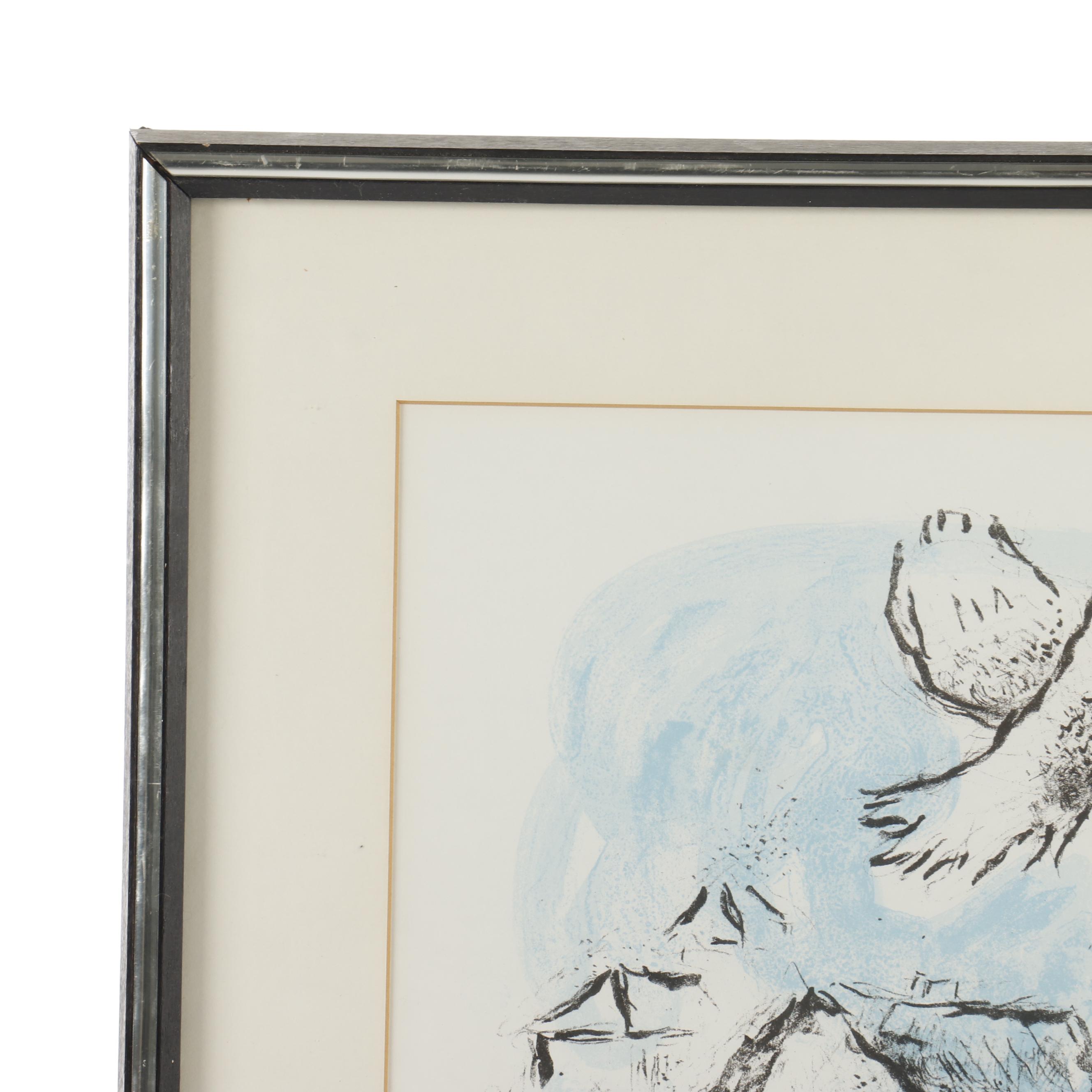 Marc Chagall Color Lithograph for "Derrière le Miroir"